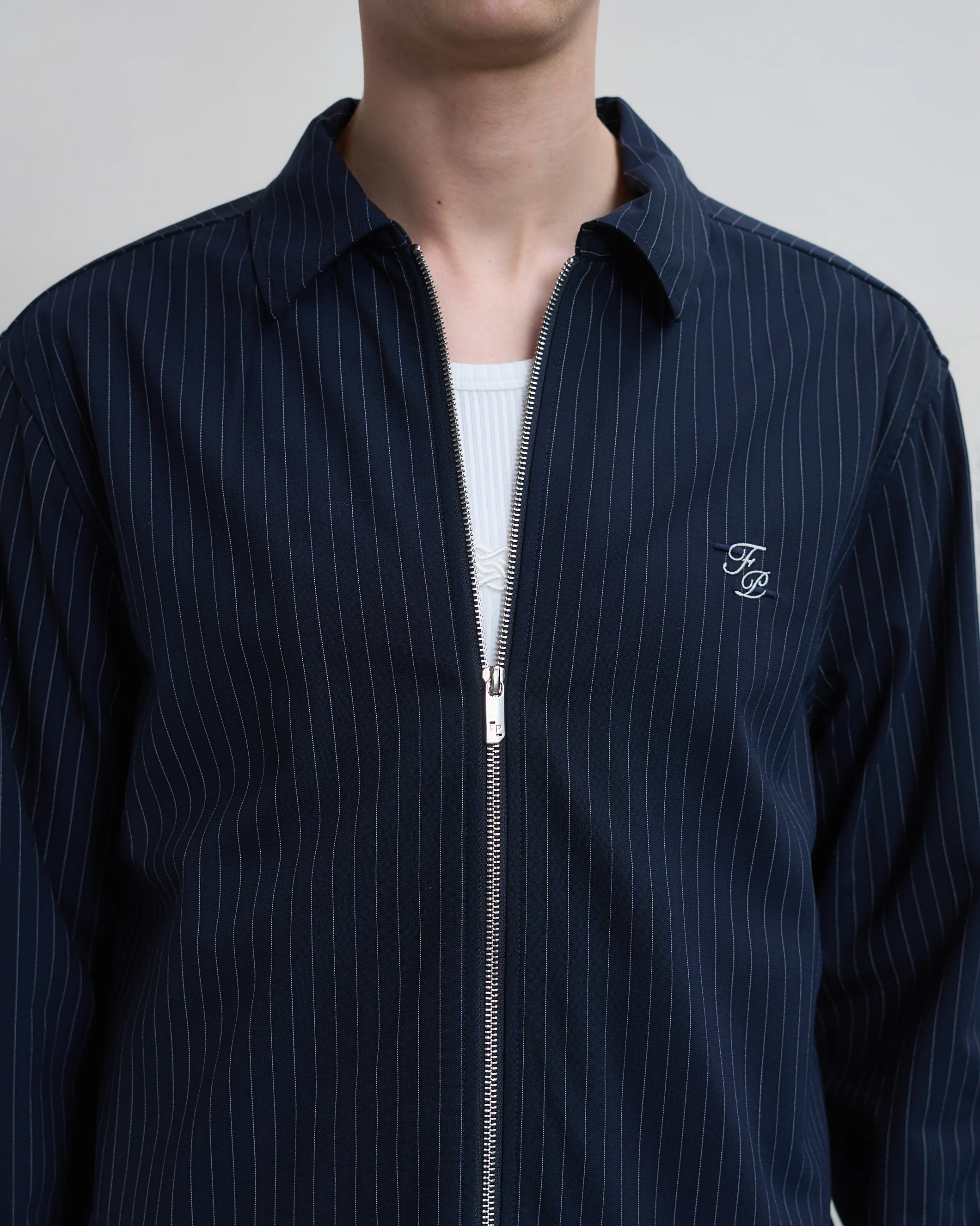 Coach Jacket Pinstripe Maritime Blue - Image 6