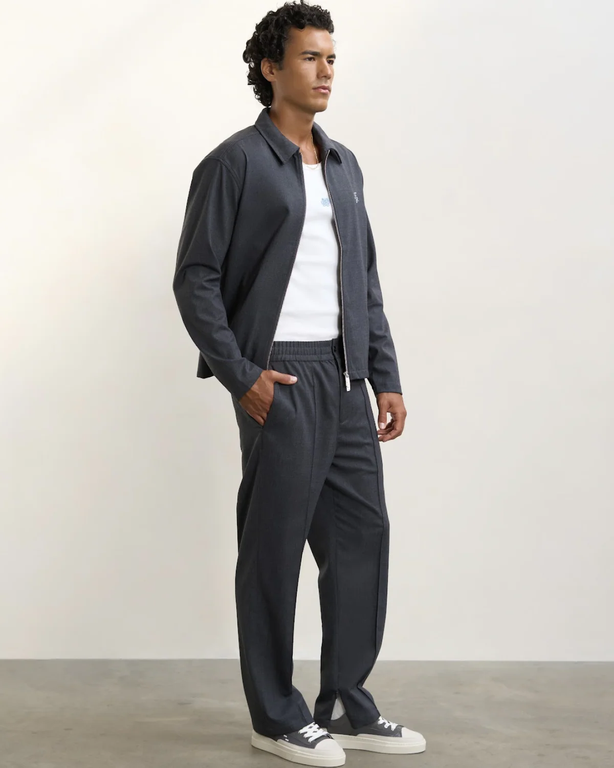 Coach Pants Twill Wool Grey - Image 5