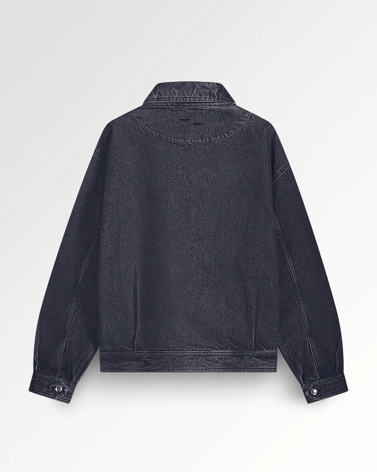Denim Jacket Washed Black - Image 3