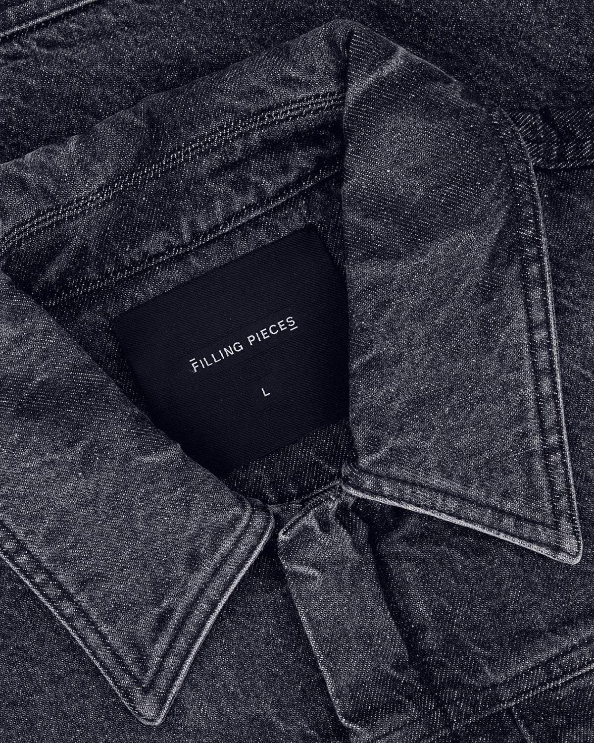 Denim Jacket Washed Black - Image 4
