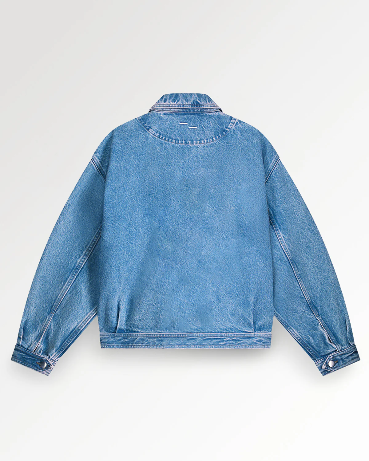 Denim Jacket Washed Indigo - Image 3