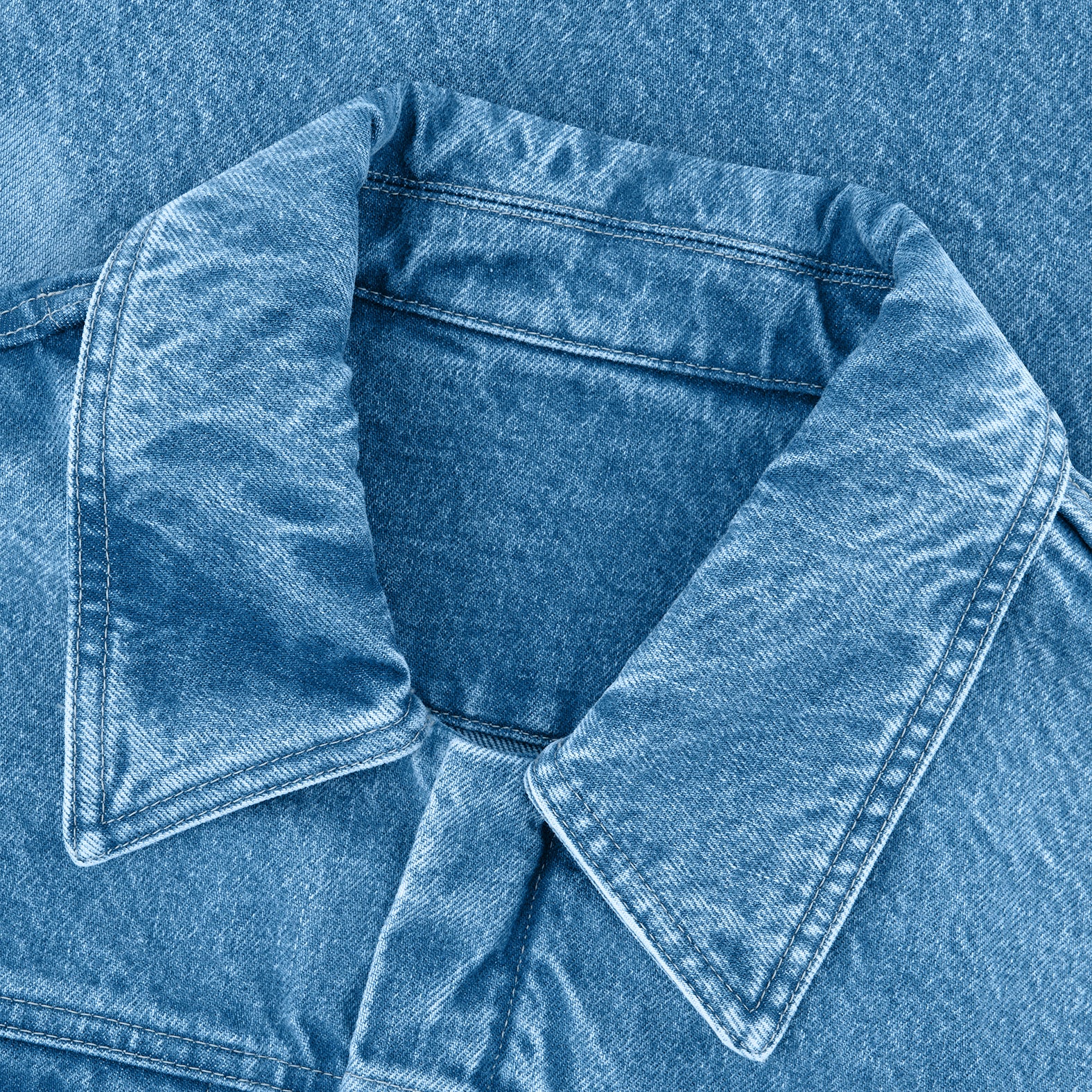 Denim Jacket Washed Indigo - Image 4