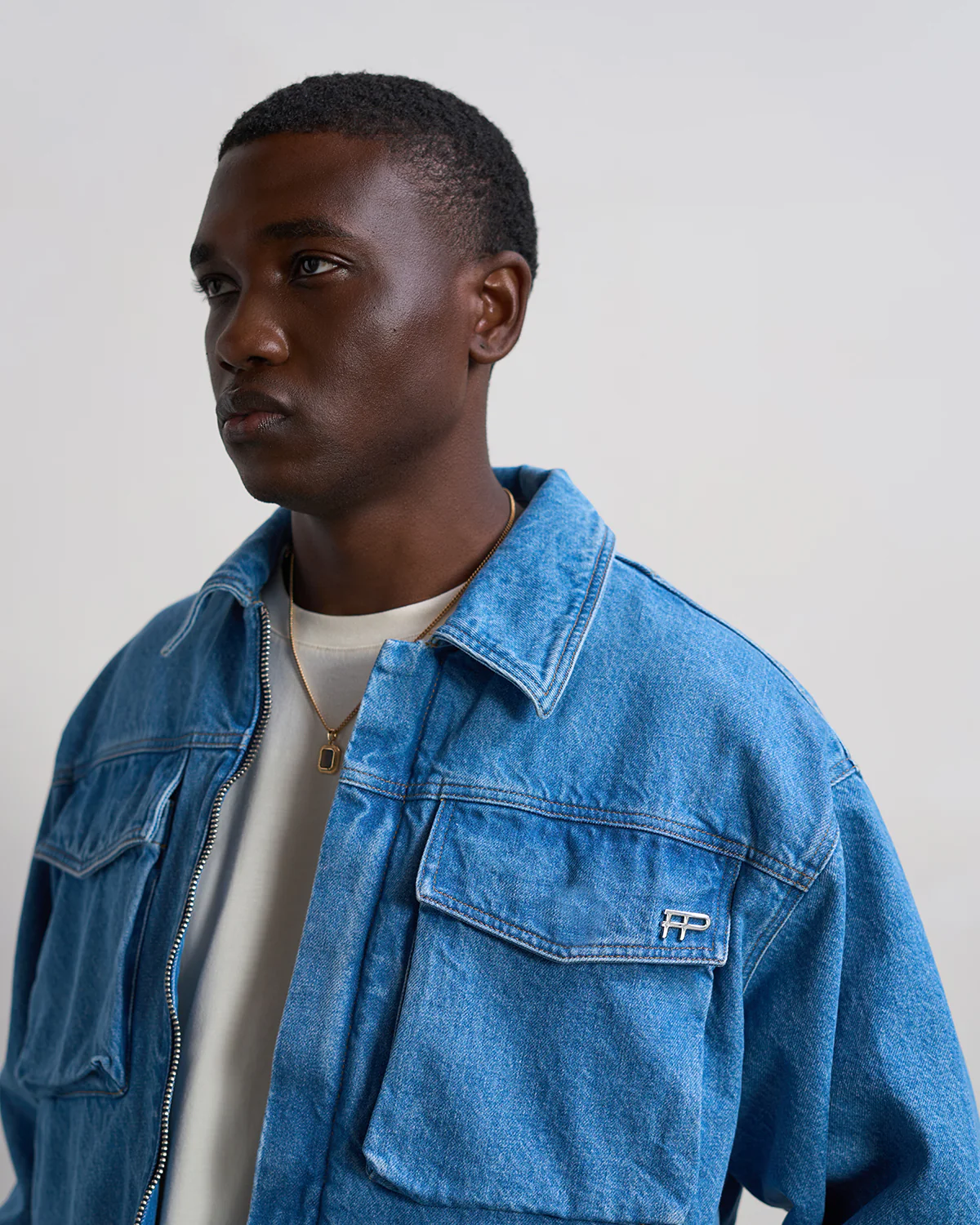 Denim Jacket Washed Indigo - Image 6