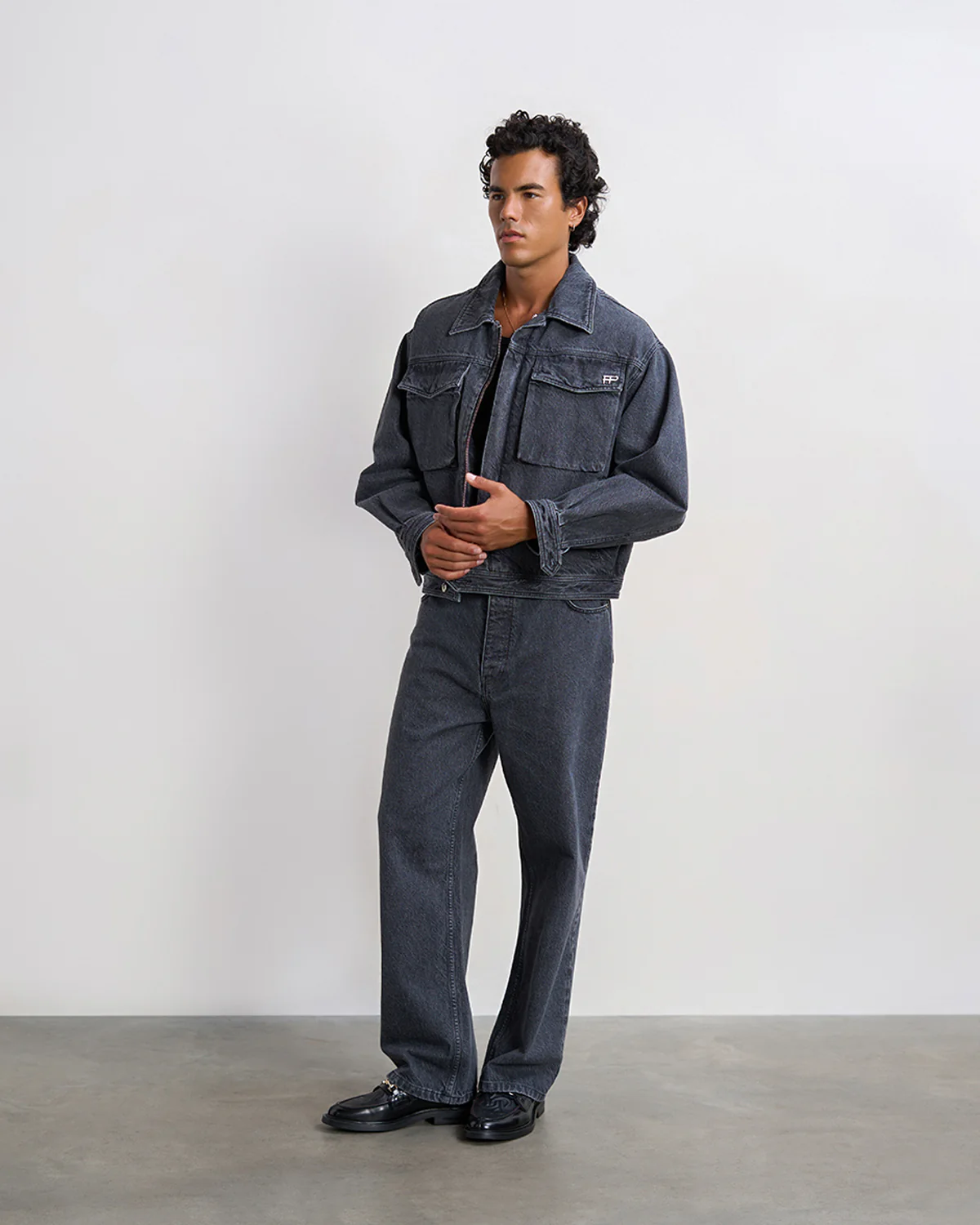 Denim Pants Washed Black - Image 5