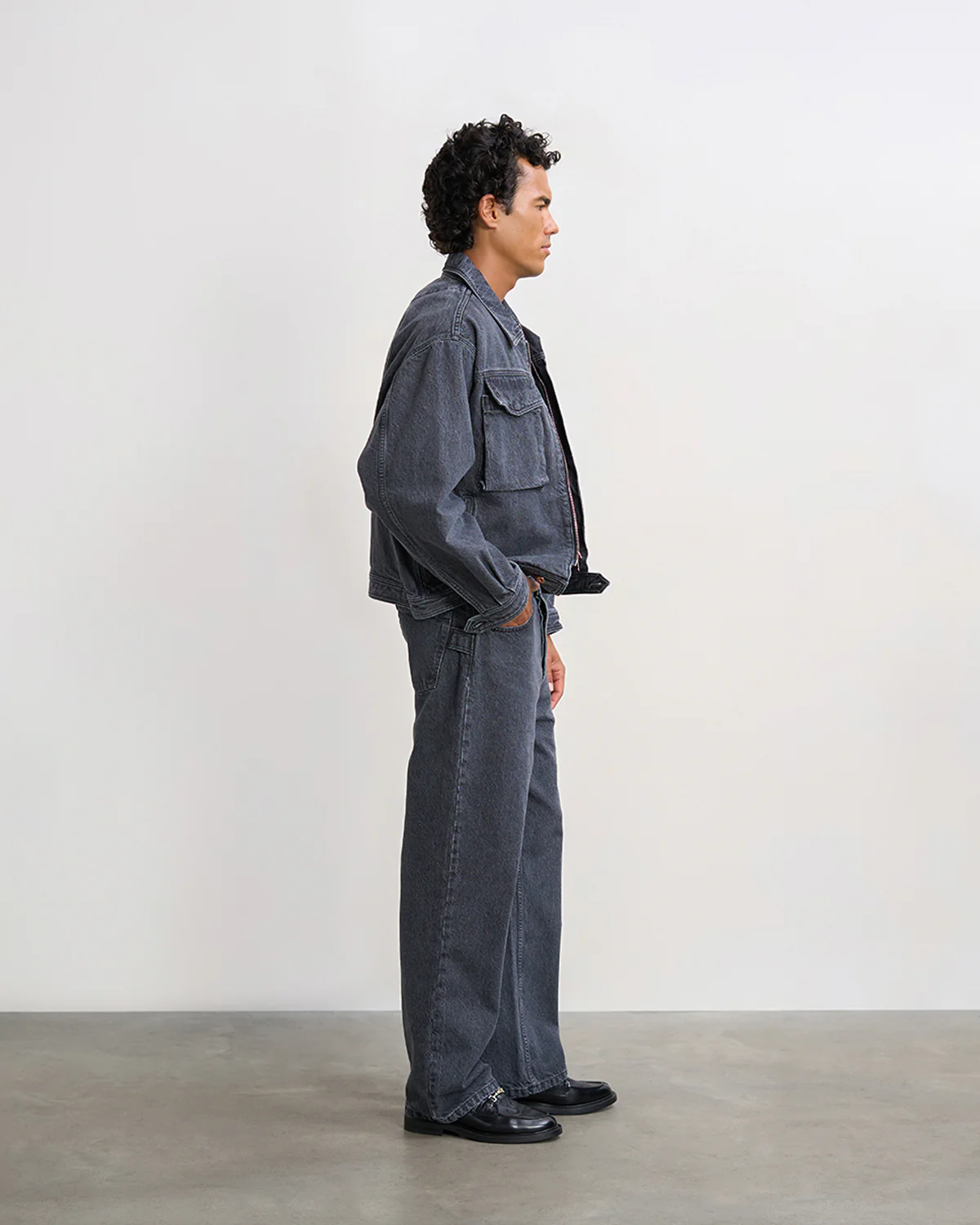 Denim Pants Washed Black - Image 6