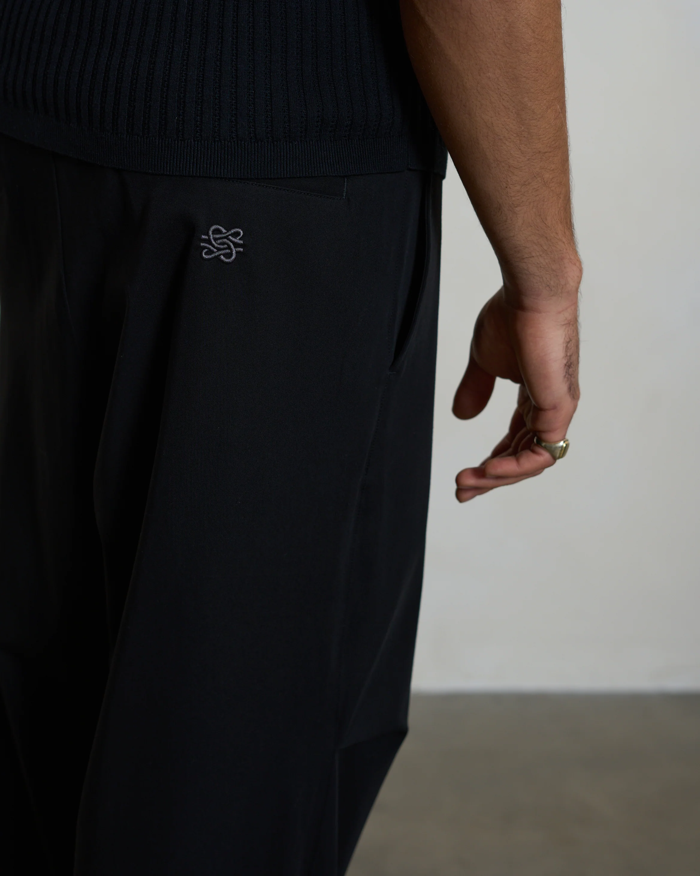 Drapy Pants Black - Image 5