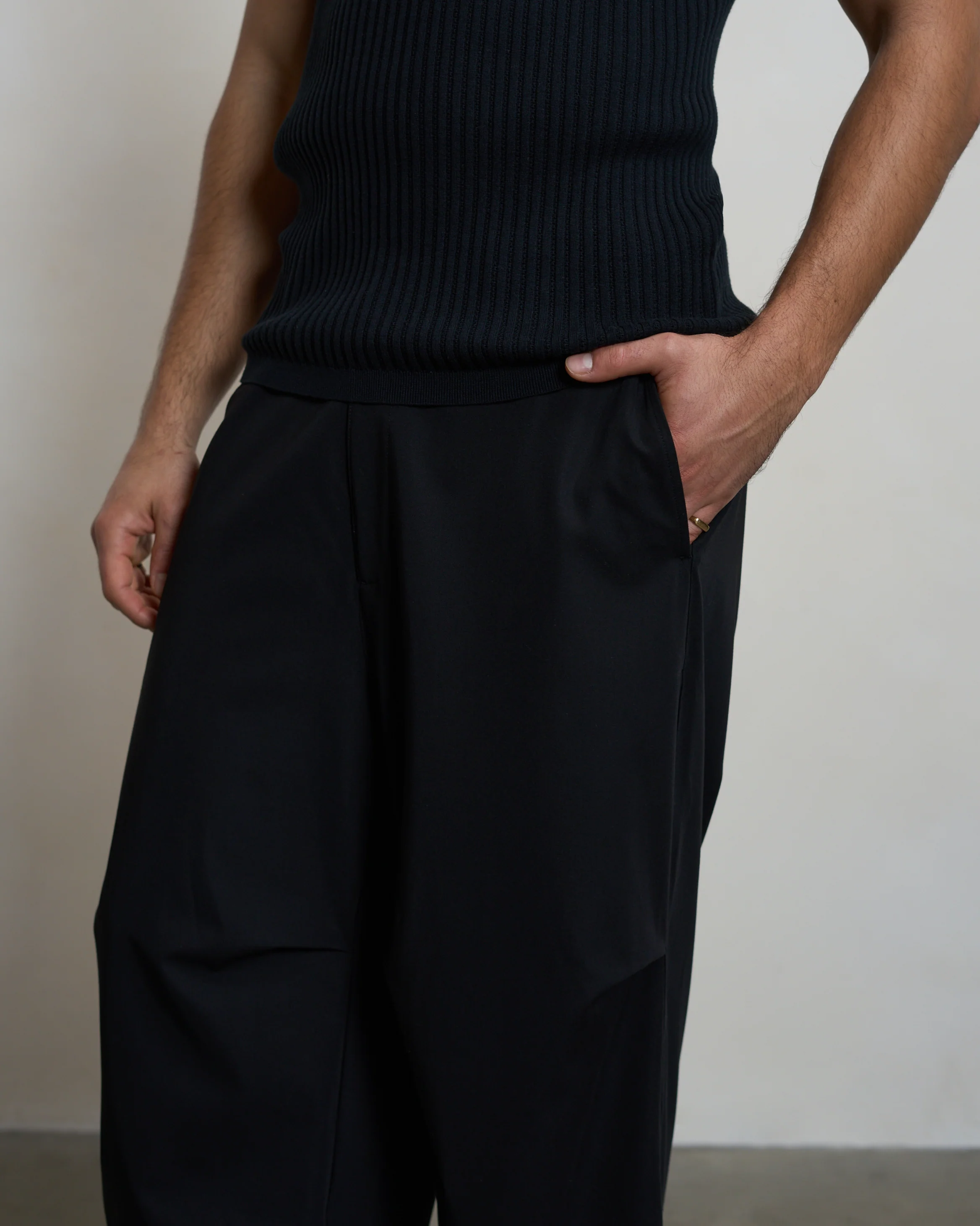 Drapy Pants Black - Image 6