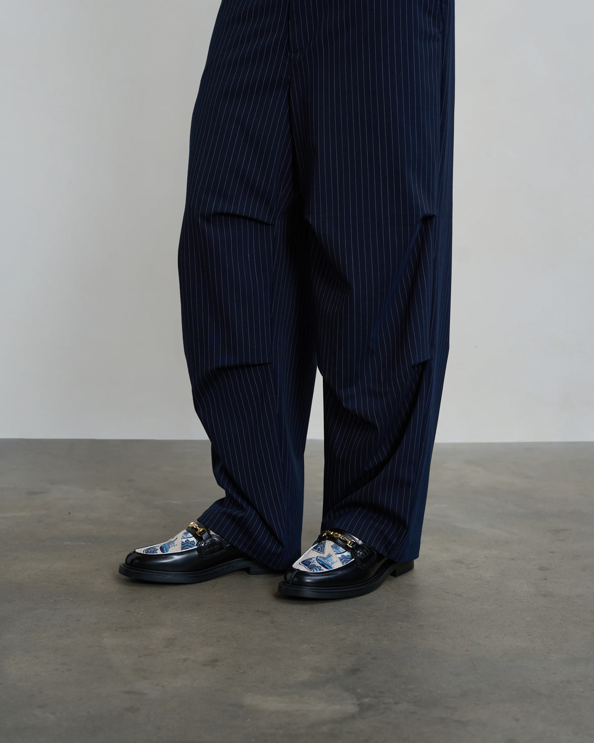 Drapy Pants Pinstripe Blue - Image 6