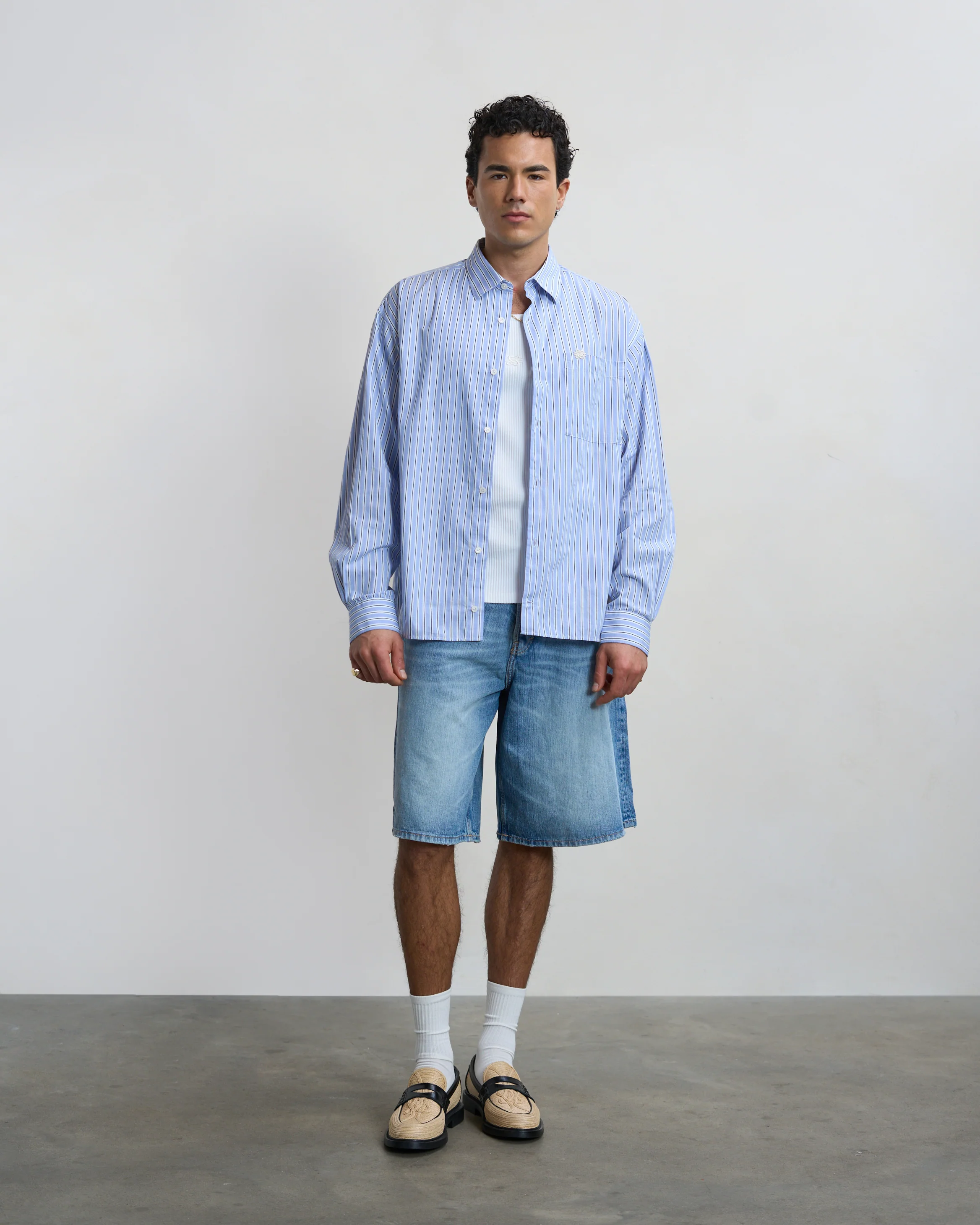 Dress Shirt Striped Skyway - Image 5