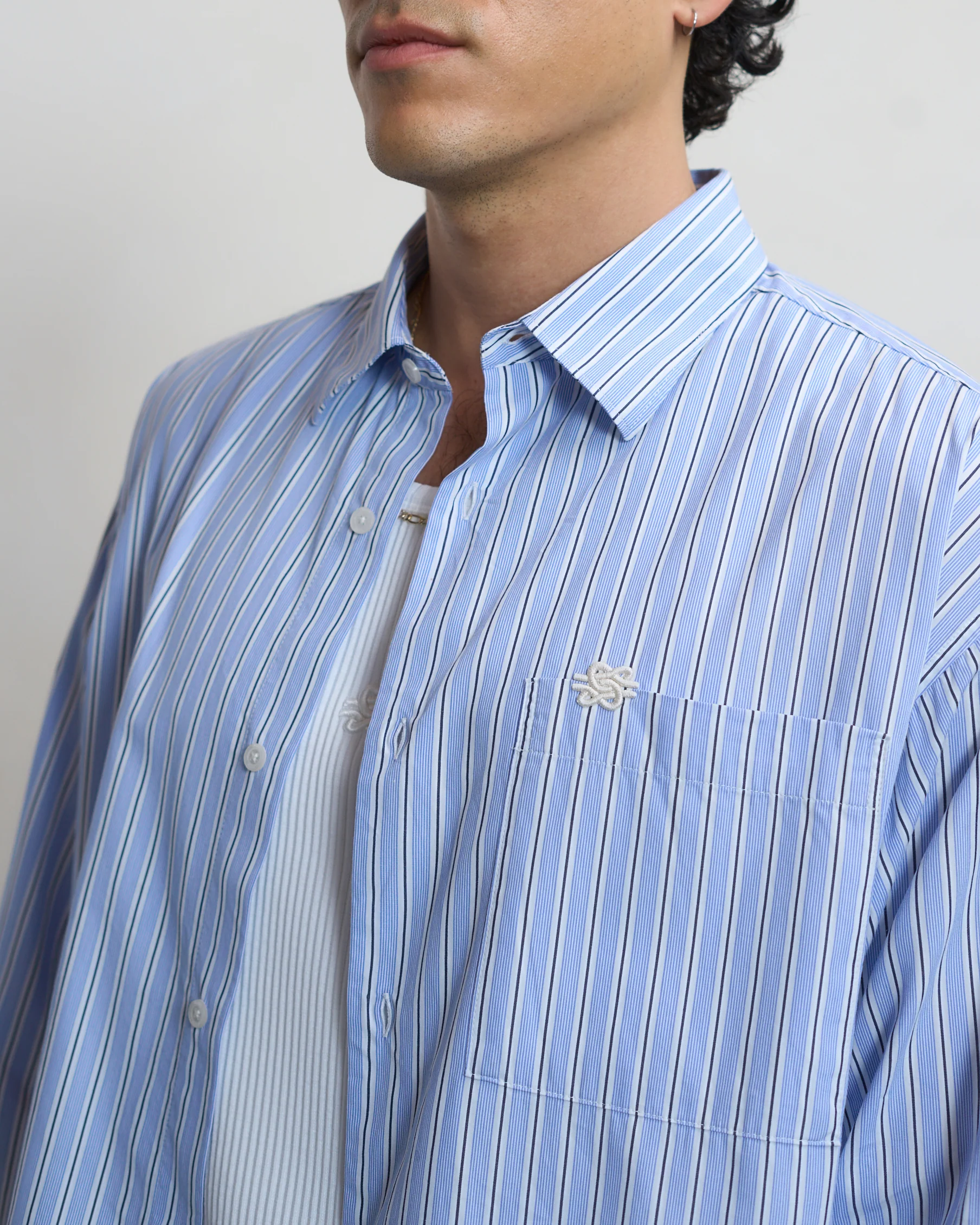 Dress Shirt Striped Skyway - Image 6