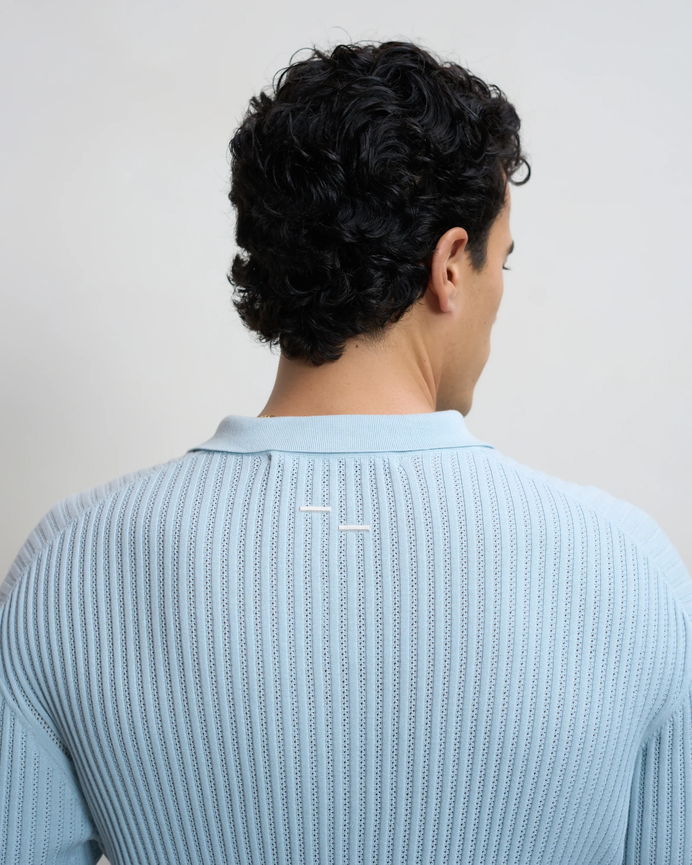 Fine Knit Polo Skyway - Image 7