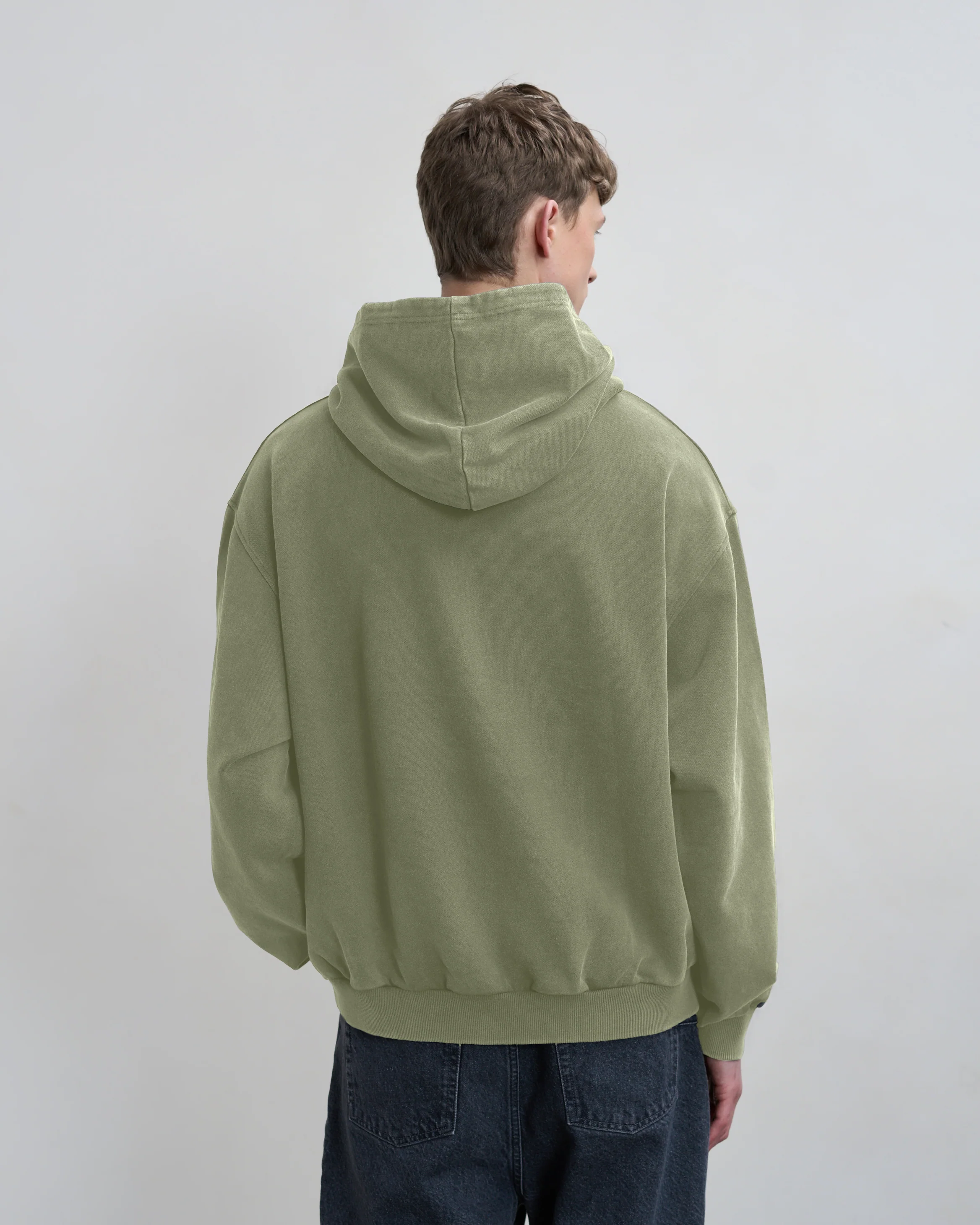Hoodie Boxy Embroidered Tea - Image 7