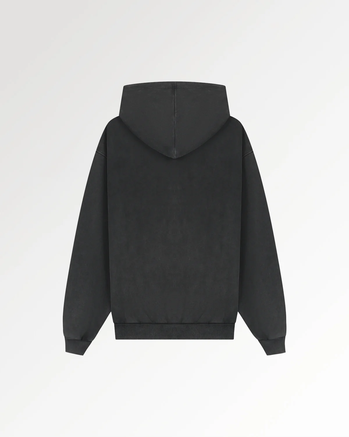 Hoodie Boxy Embroidered Vintage Black - Image 2