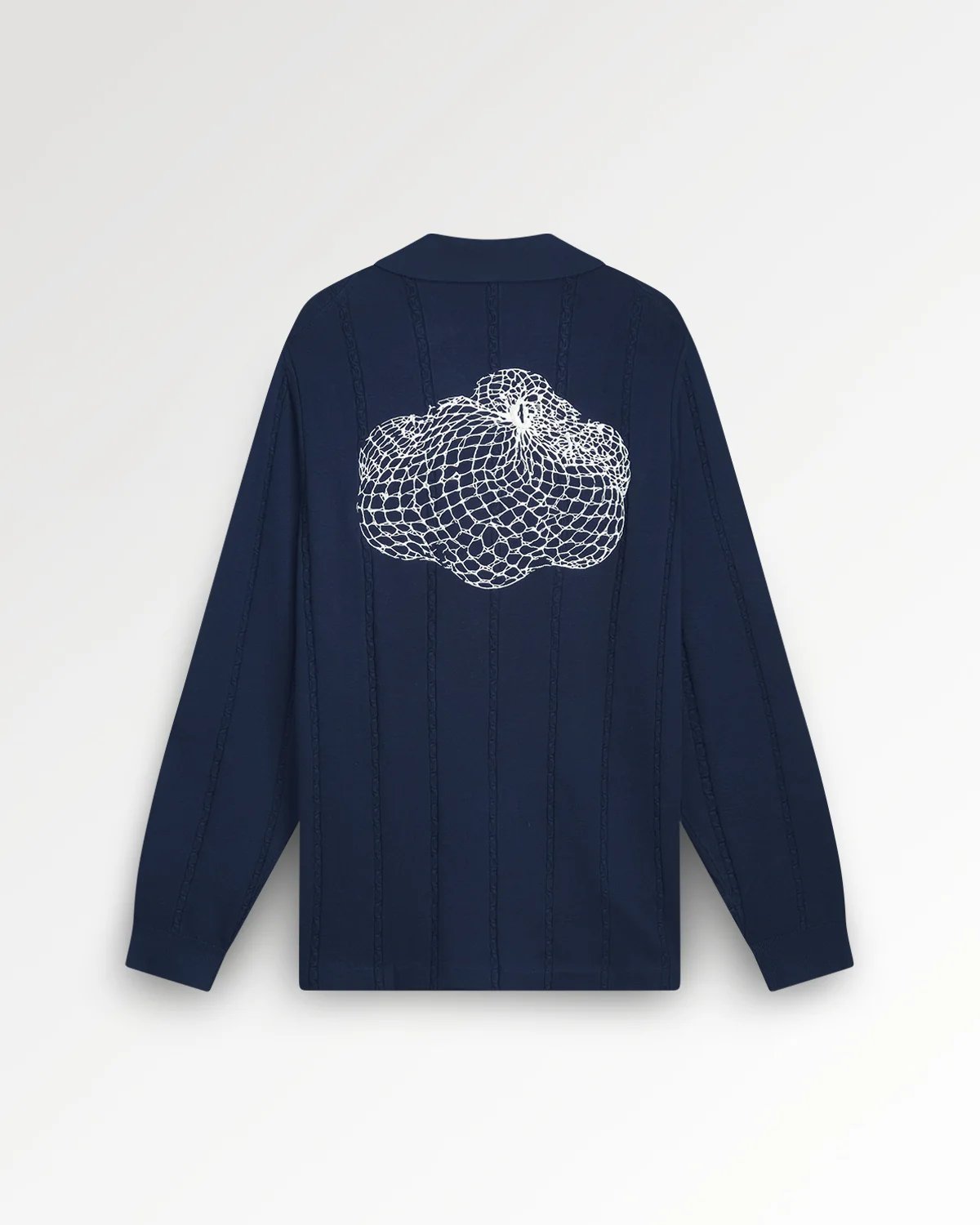 Knit Football Jersey Navy - Image 3