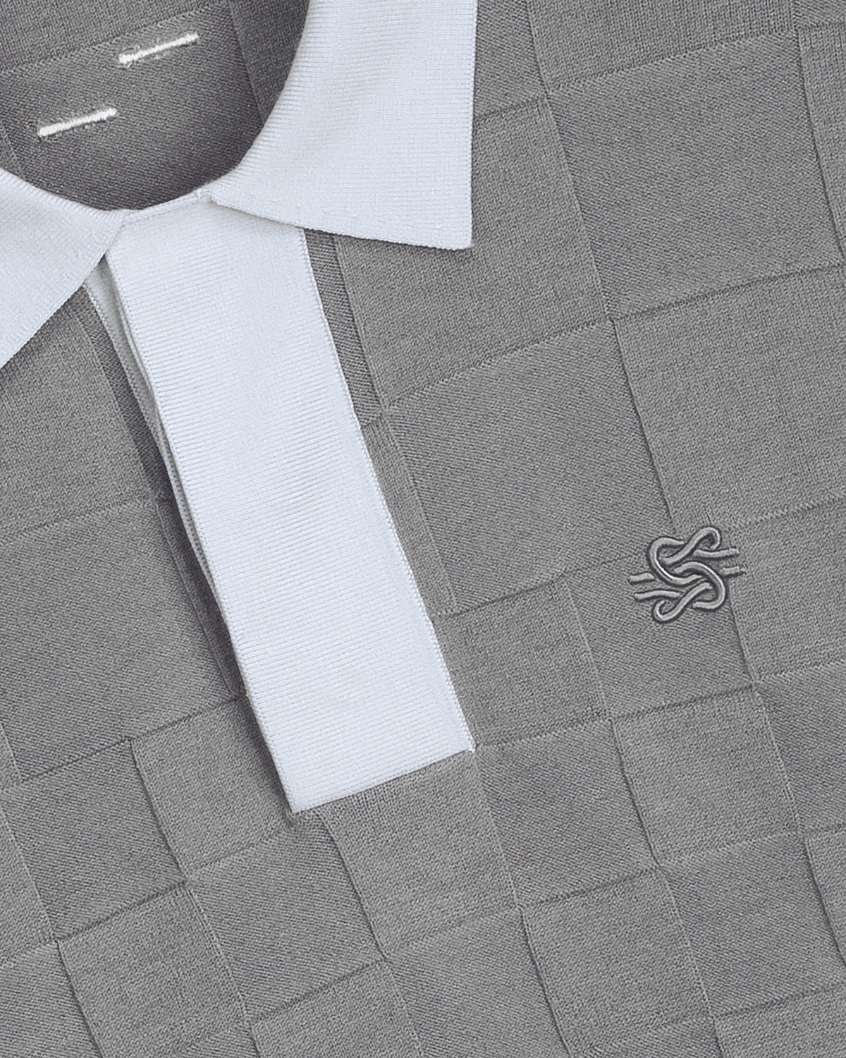 Knit Shirt Rugby Grey - Image 3