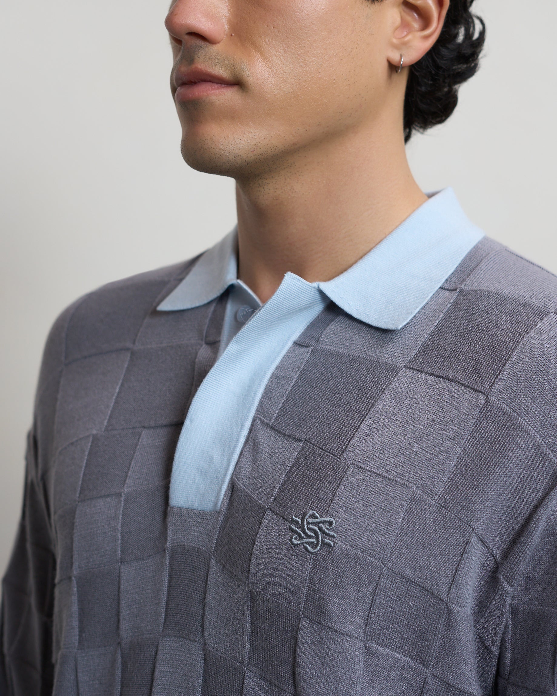 Knit Shirt Rugby Grey - Image 5