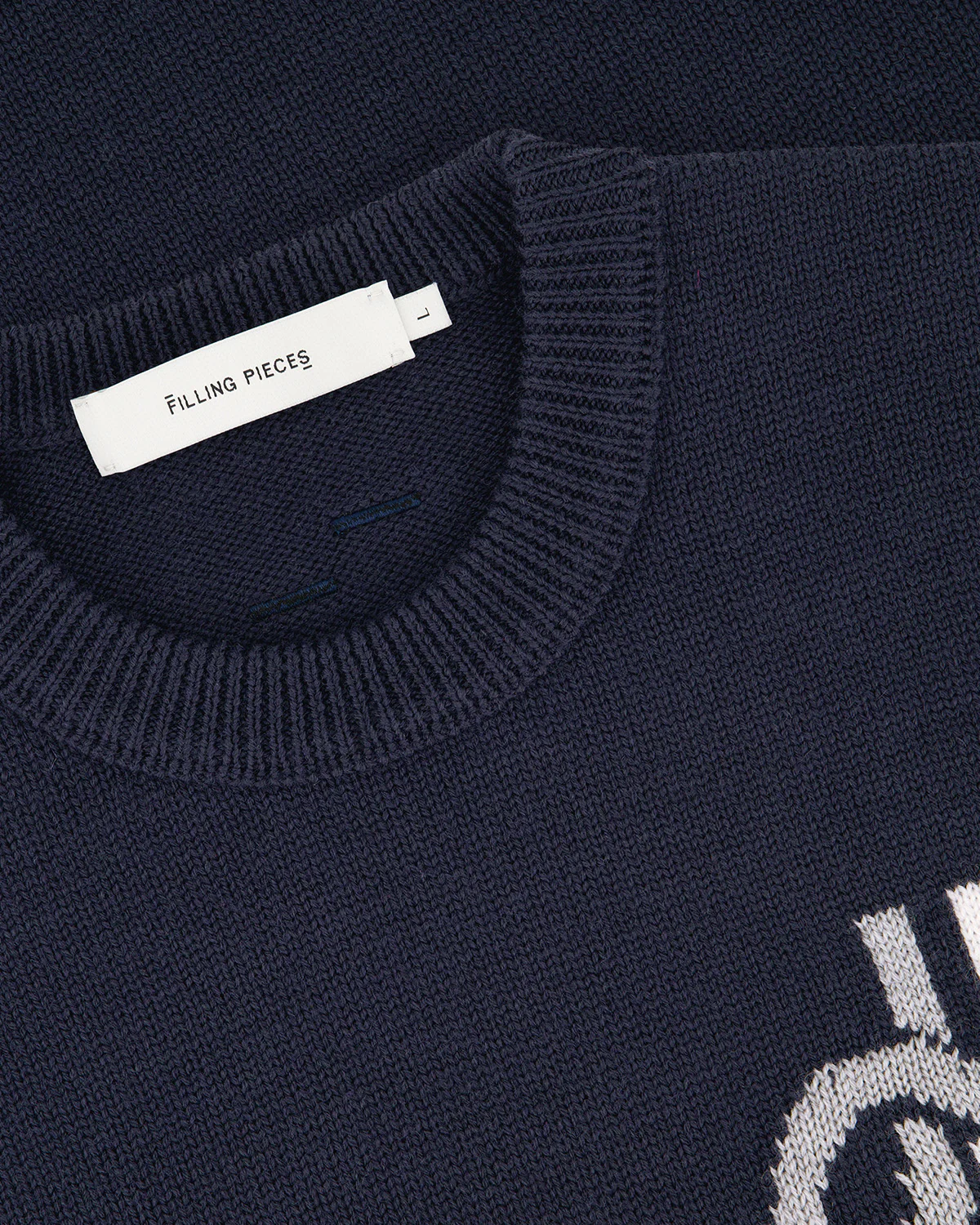 Knit Sweater Knot Navy - Image 3