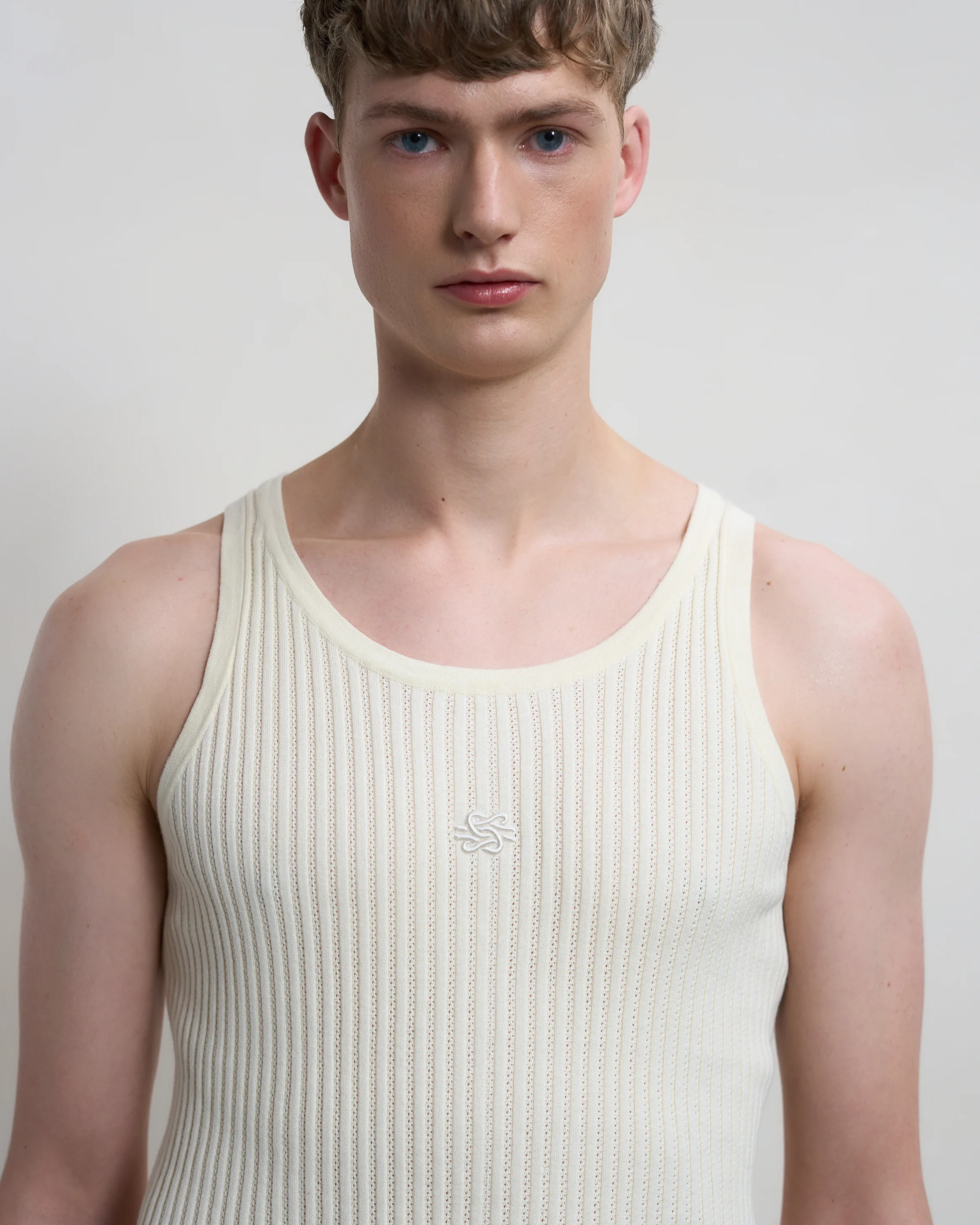 Knit Tank Top Antique White - Image 5