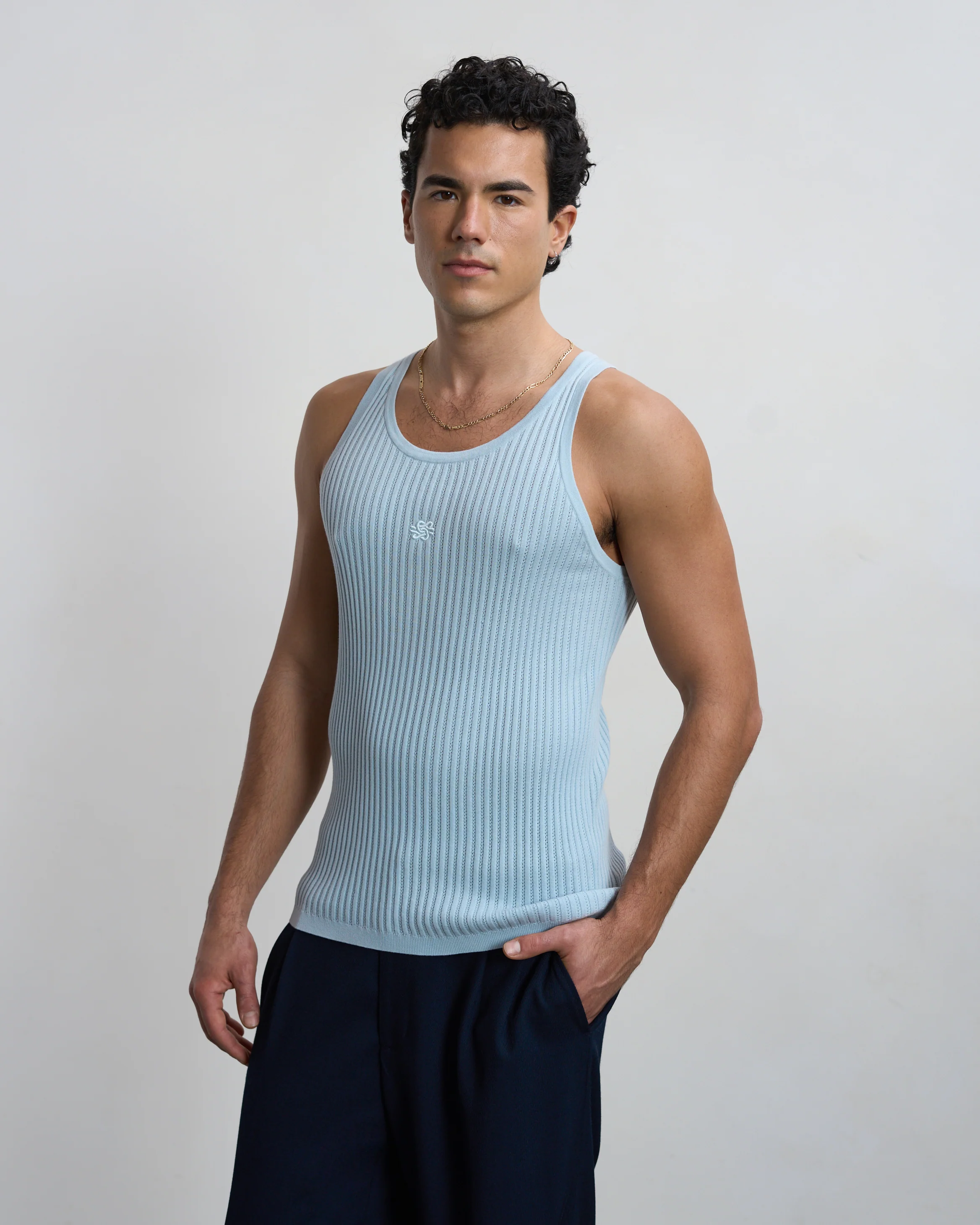Knit Tank Top Skyway - Image 4