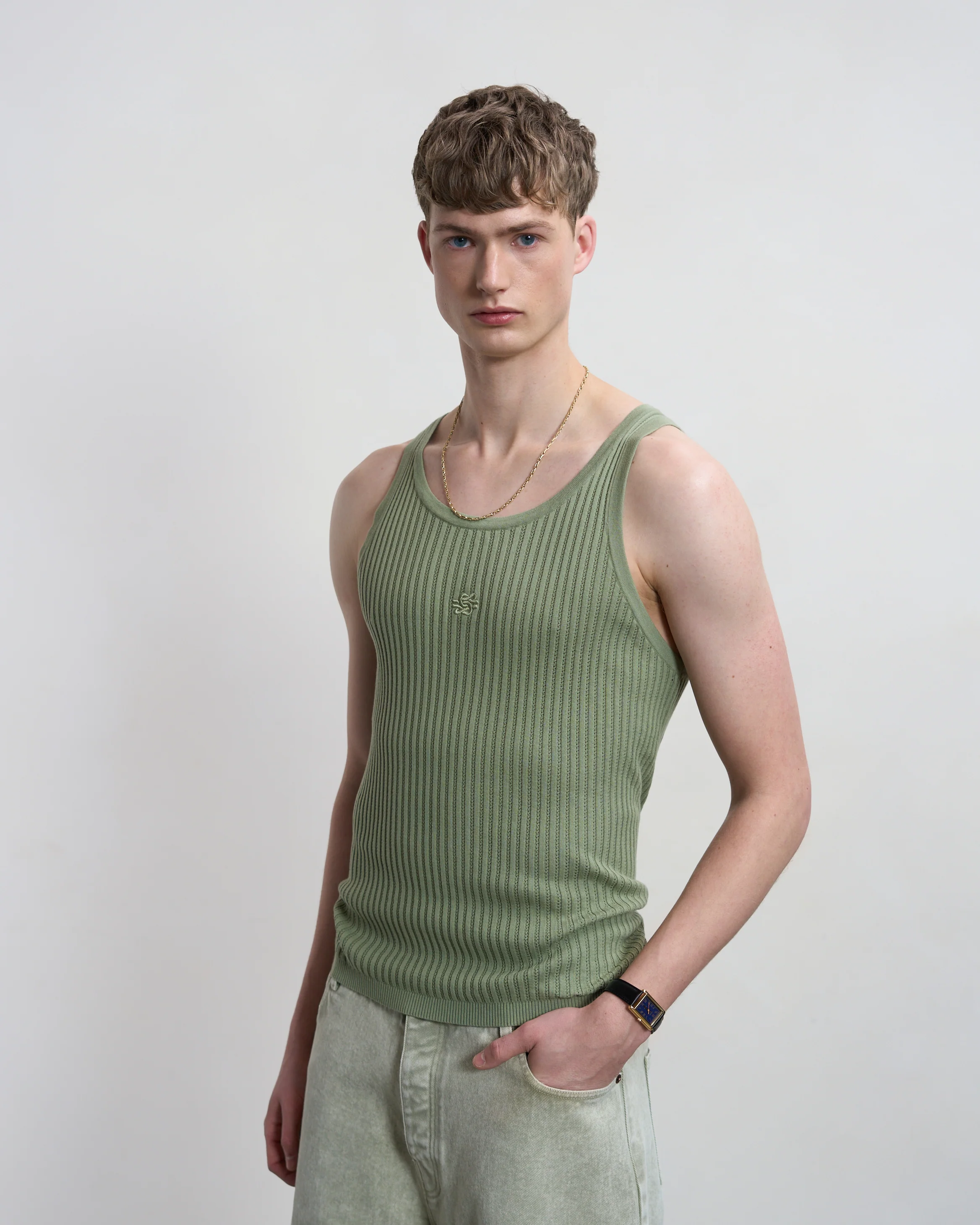 Knit Tank Top Tea - Image 4