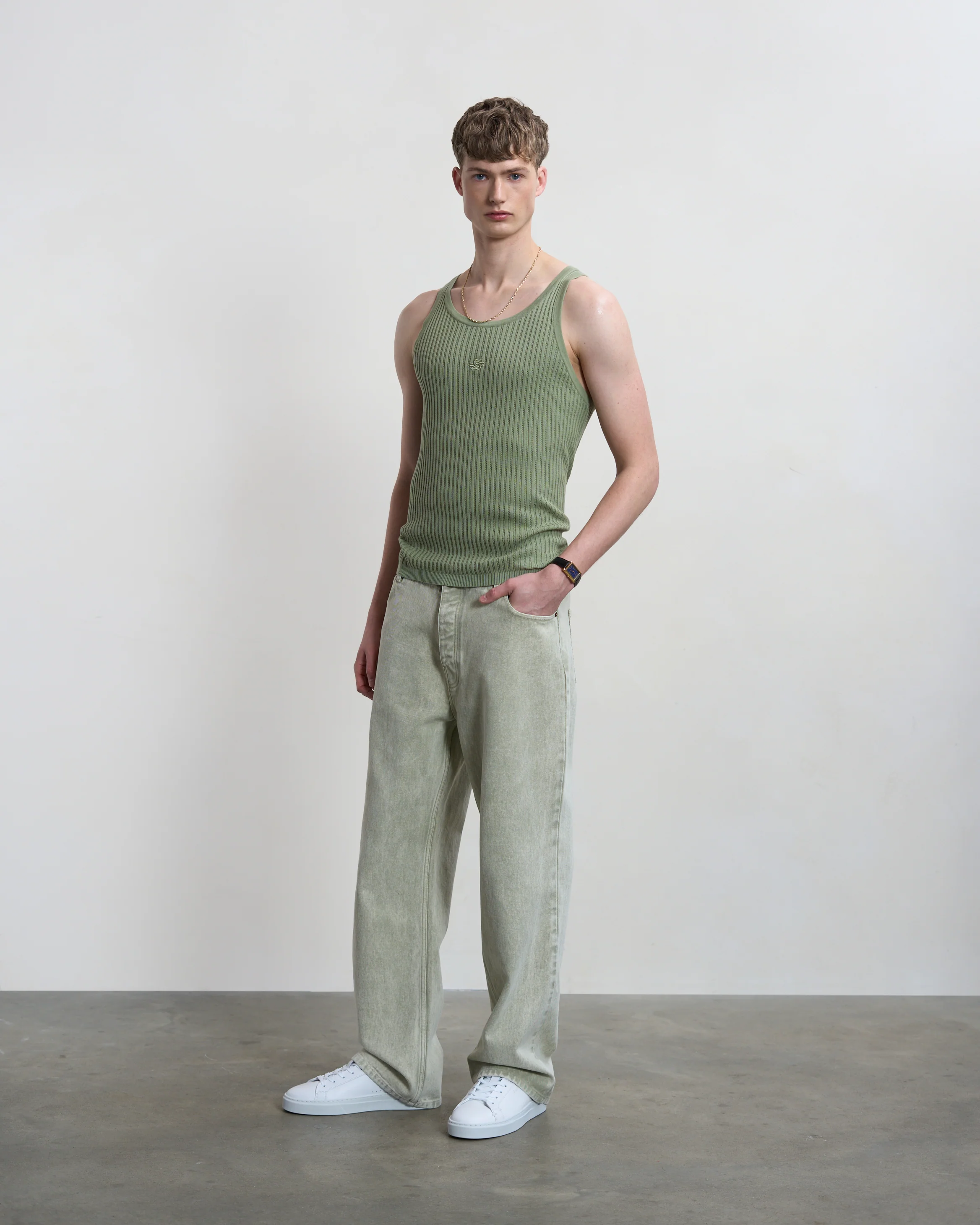 Knit Tank Top Tea - Image 8