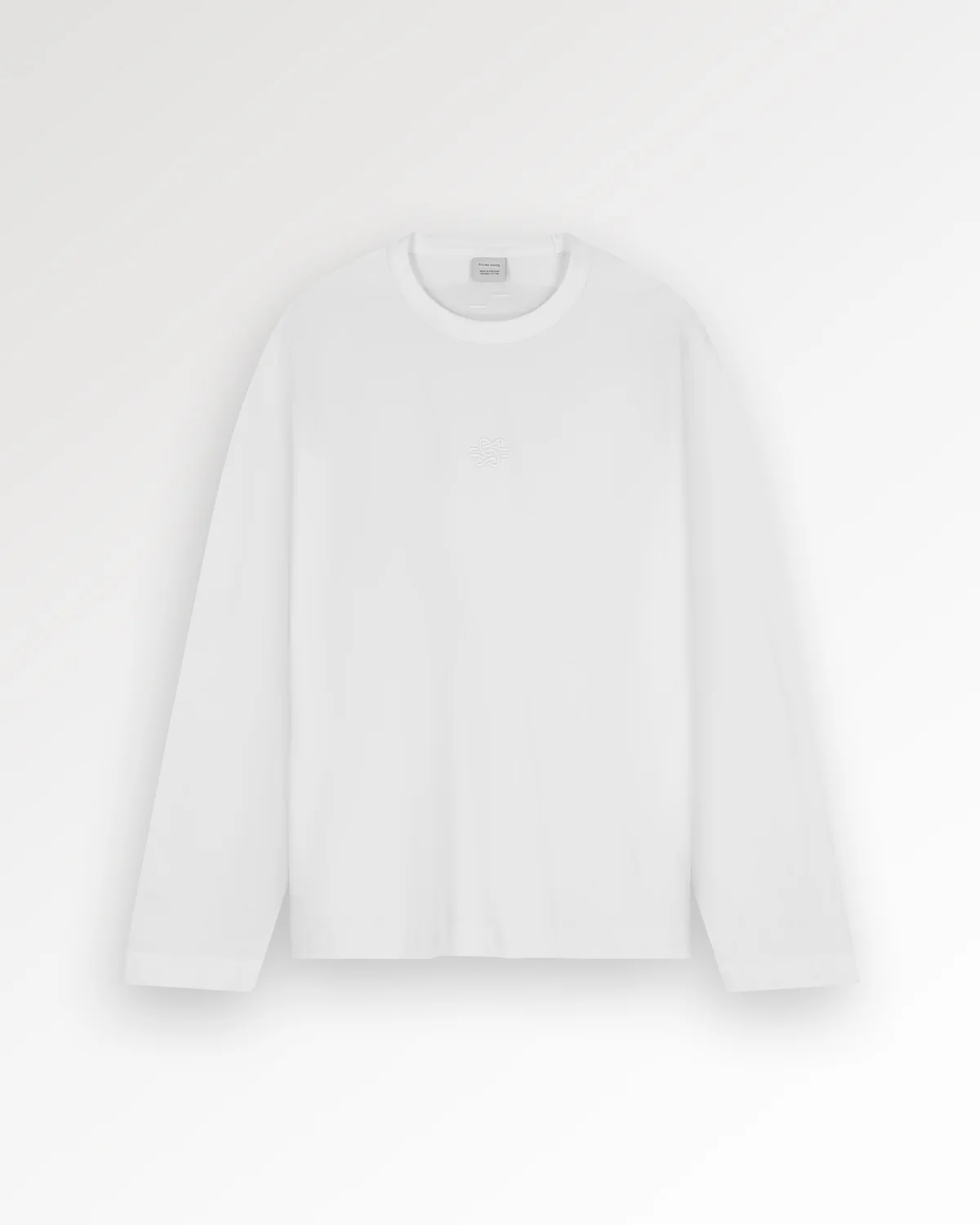 Longsleeve Boxy Embroidered White