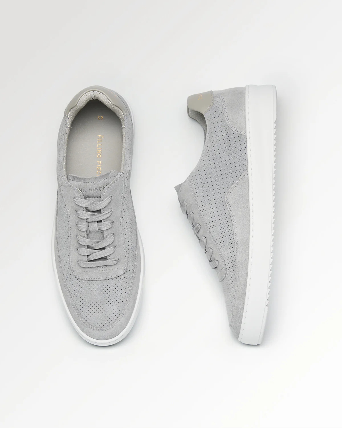 Mondo Suede Perforated Grey - Image 2