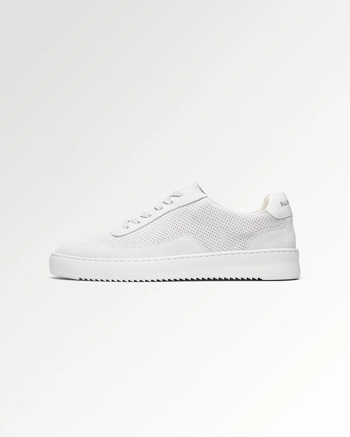Mondo Suede Perforated White
