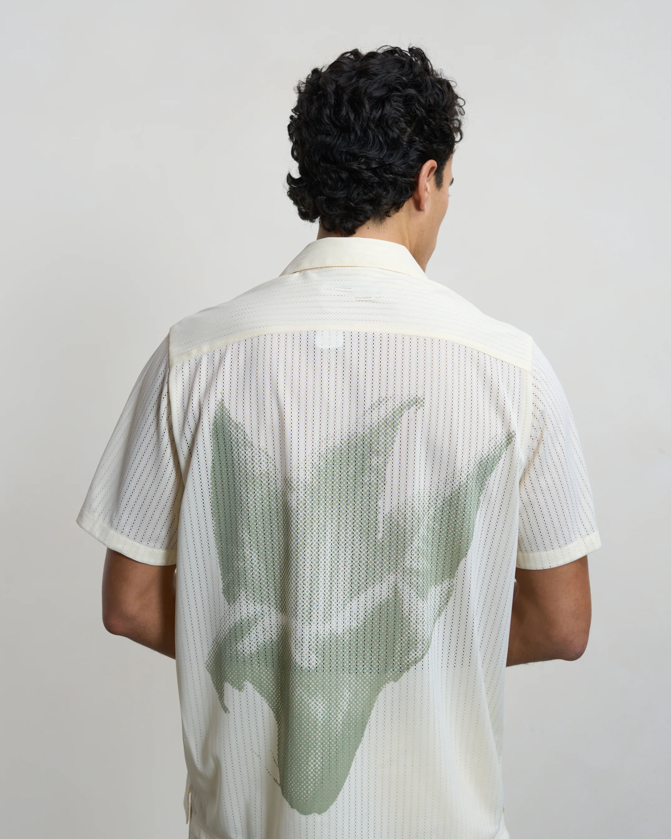 Resort Shirt Mesh Antique White - Image 5