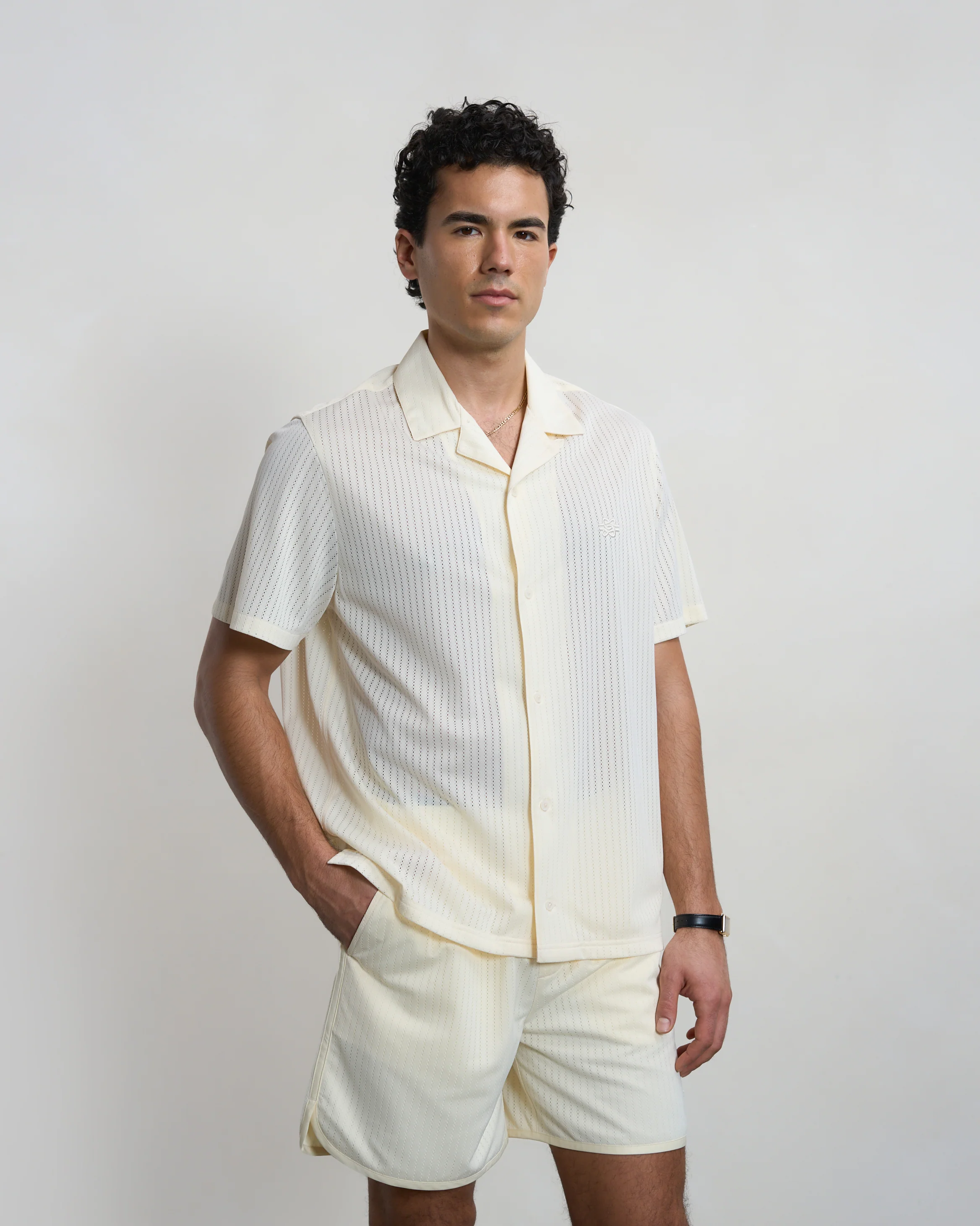 Resort Shorts Mesh Antique White - Image 4