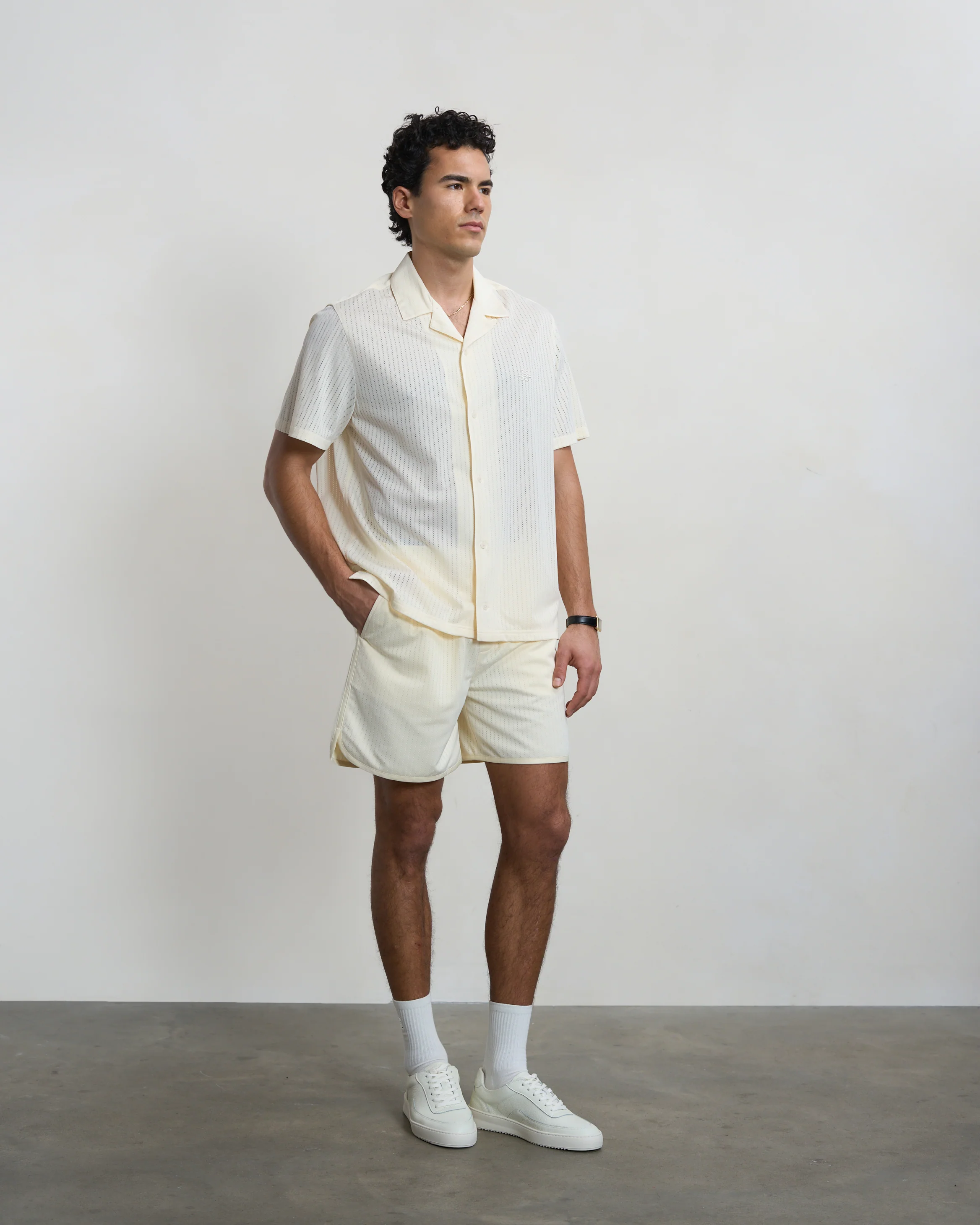 Resort Shorts Mesh Antique White - Image 5