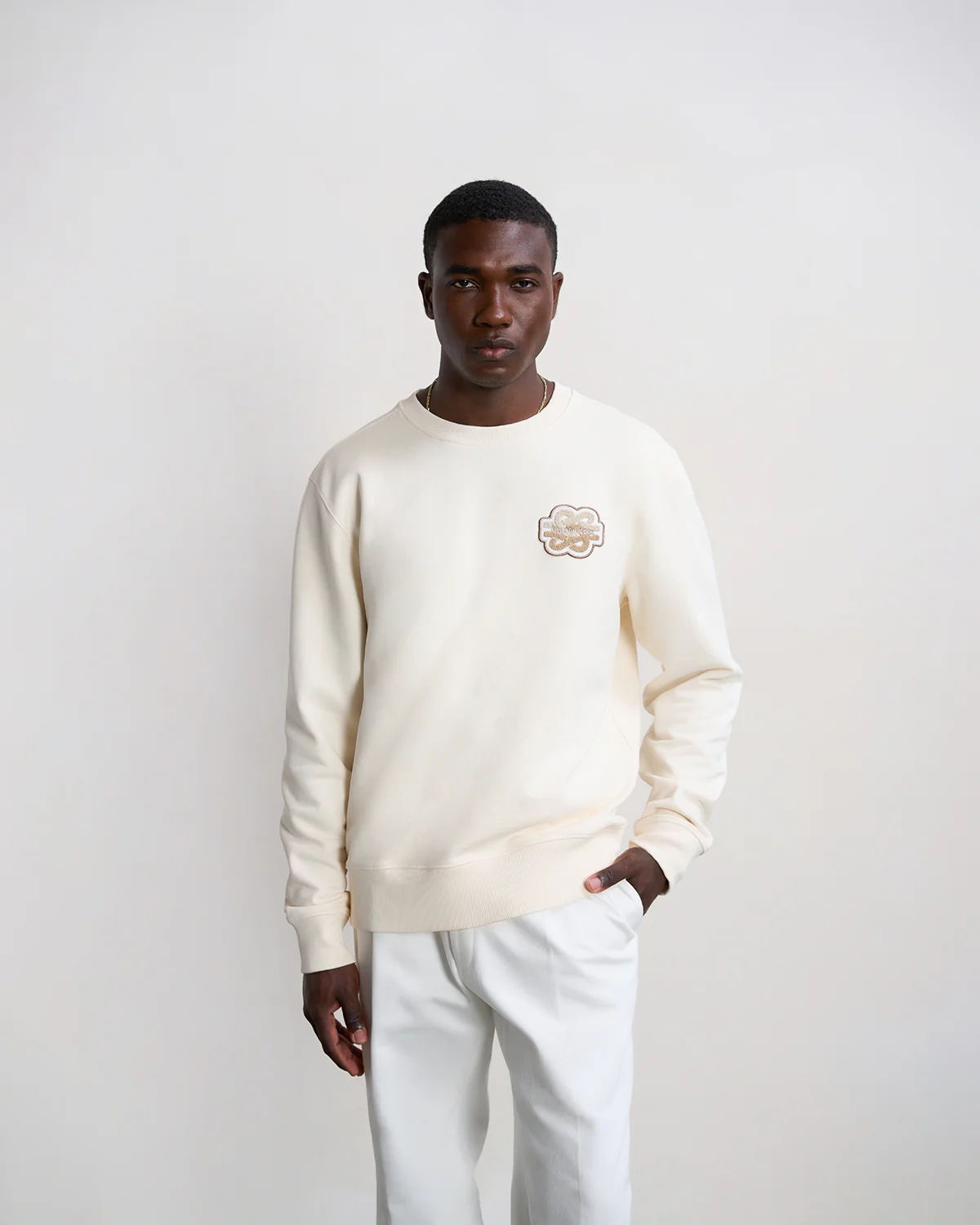 Sweatshirt Gowtu Tonal Antique White - Image 2