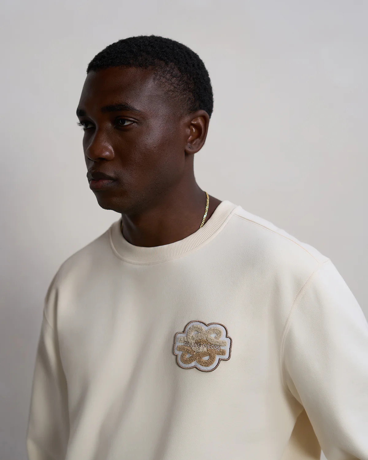 Sweatshirt Gowtu Tonal Antique White - Image 6