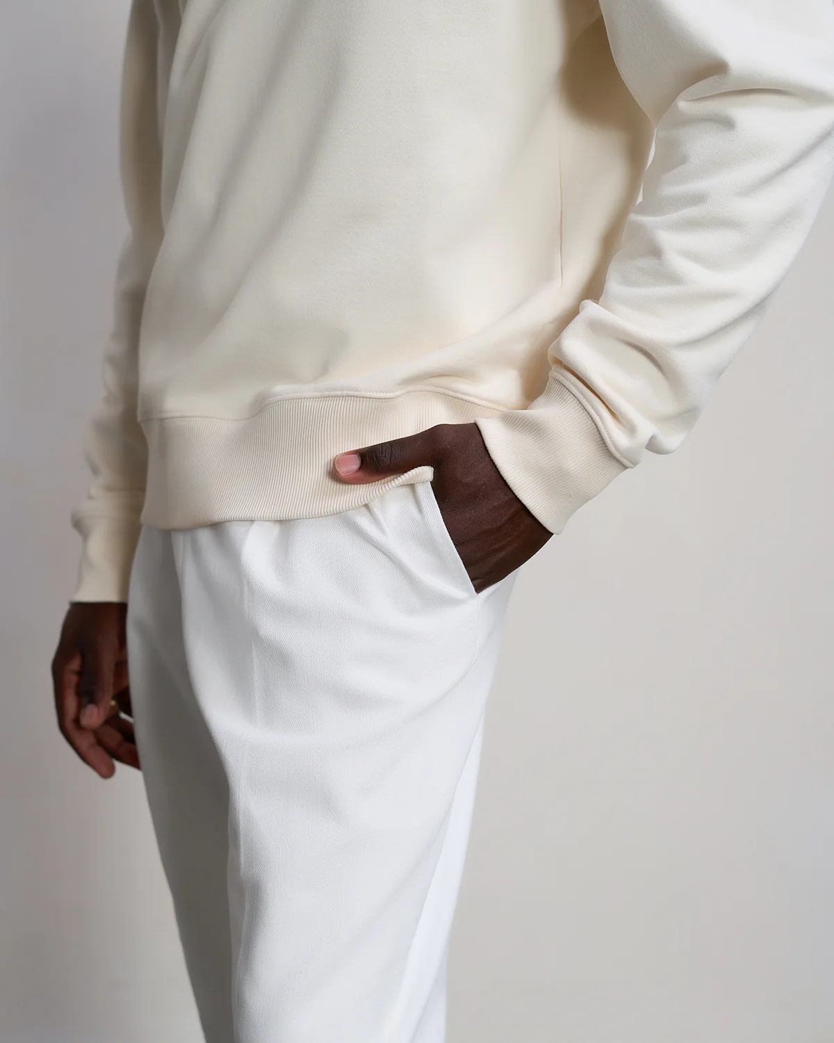 Sweatshirt Gowtu Tonal Antique White - Image 7
