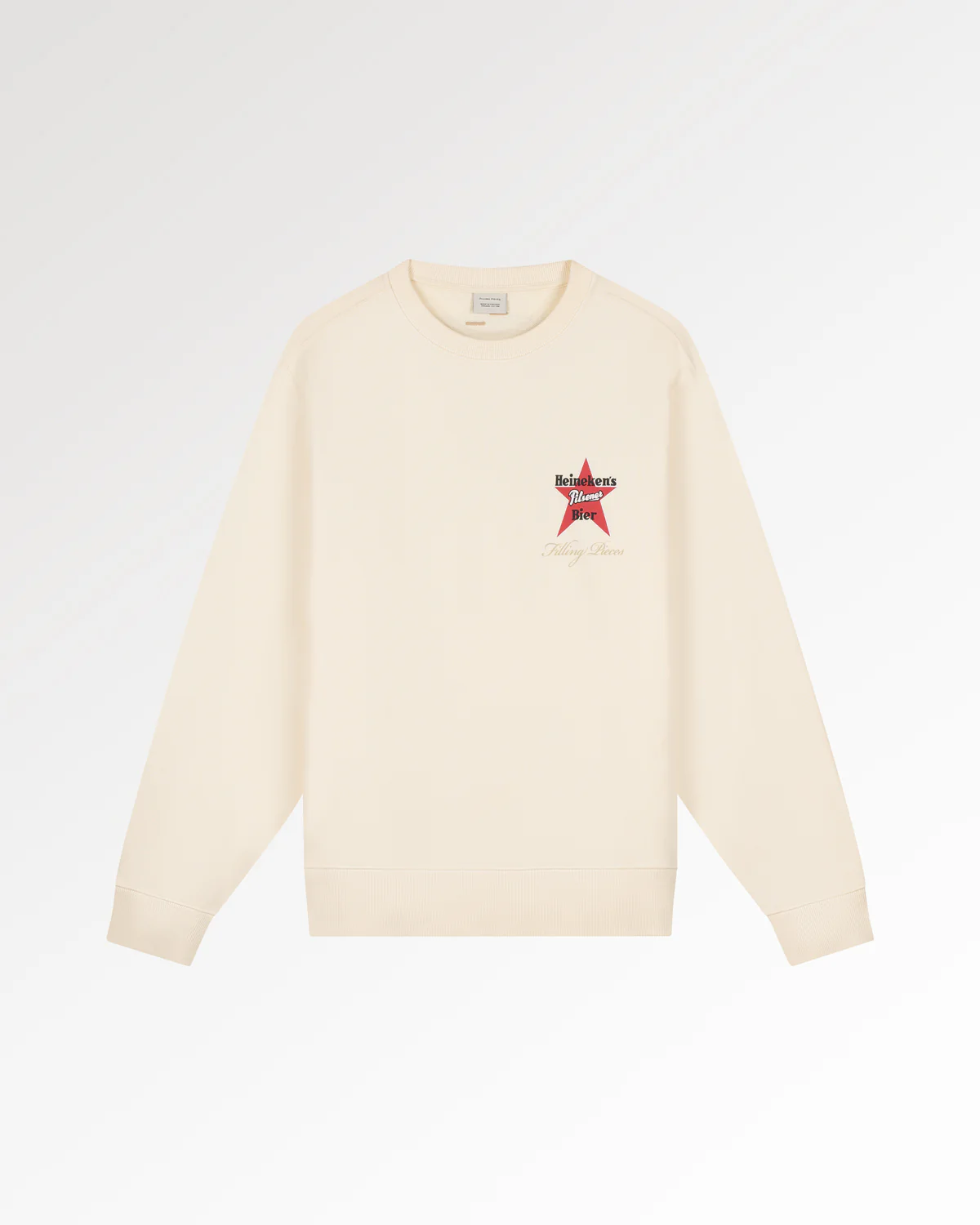 Sweatshirt Heineken Vintage Logo Antique White - Image 2