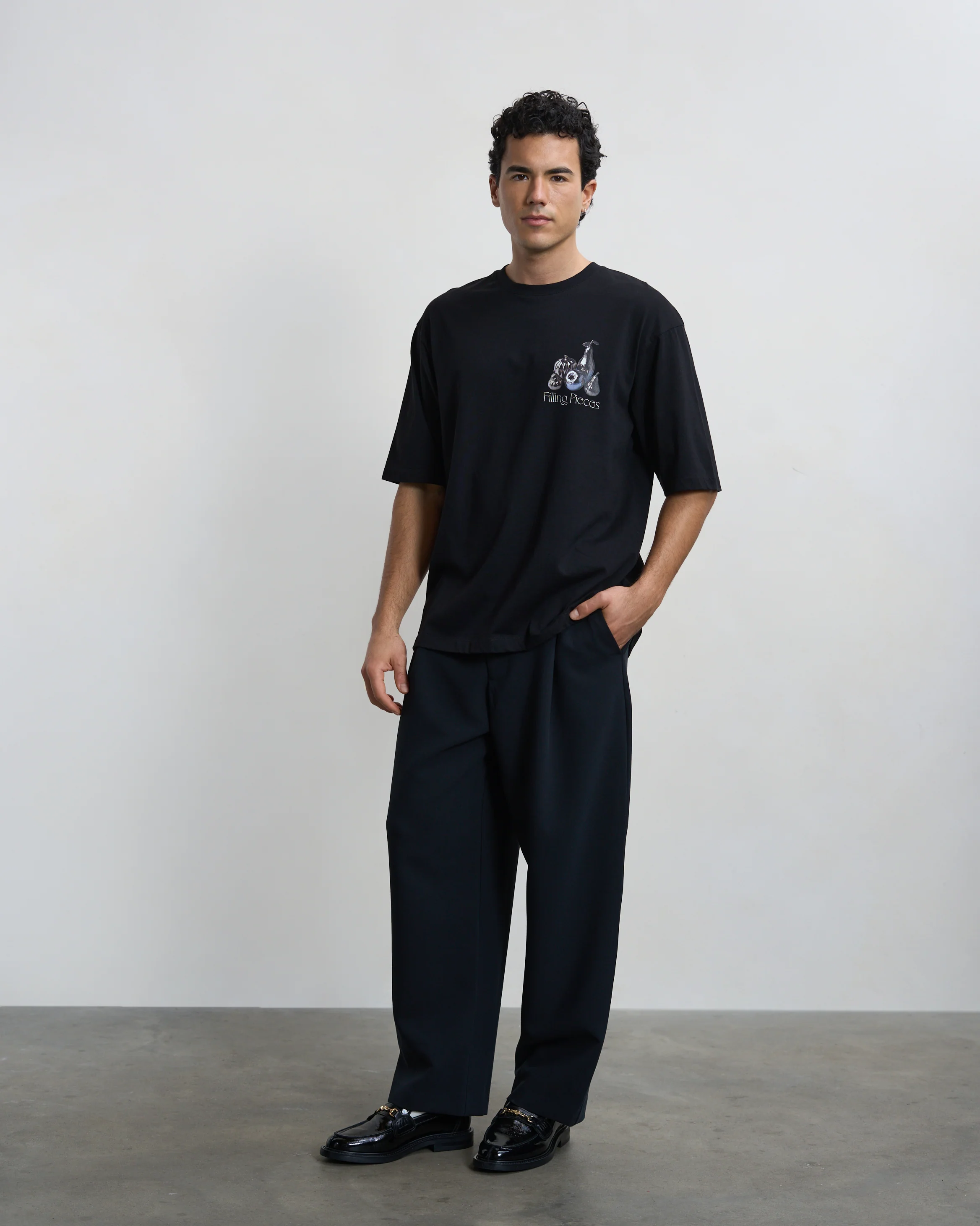 T-shirt Boxy Chrome Fruit Black - Image 4