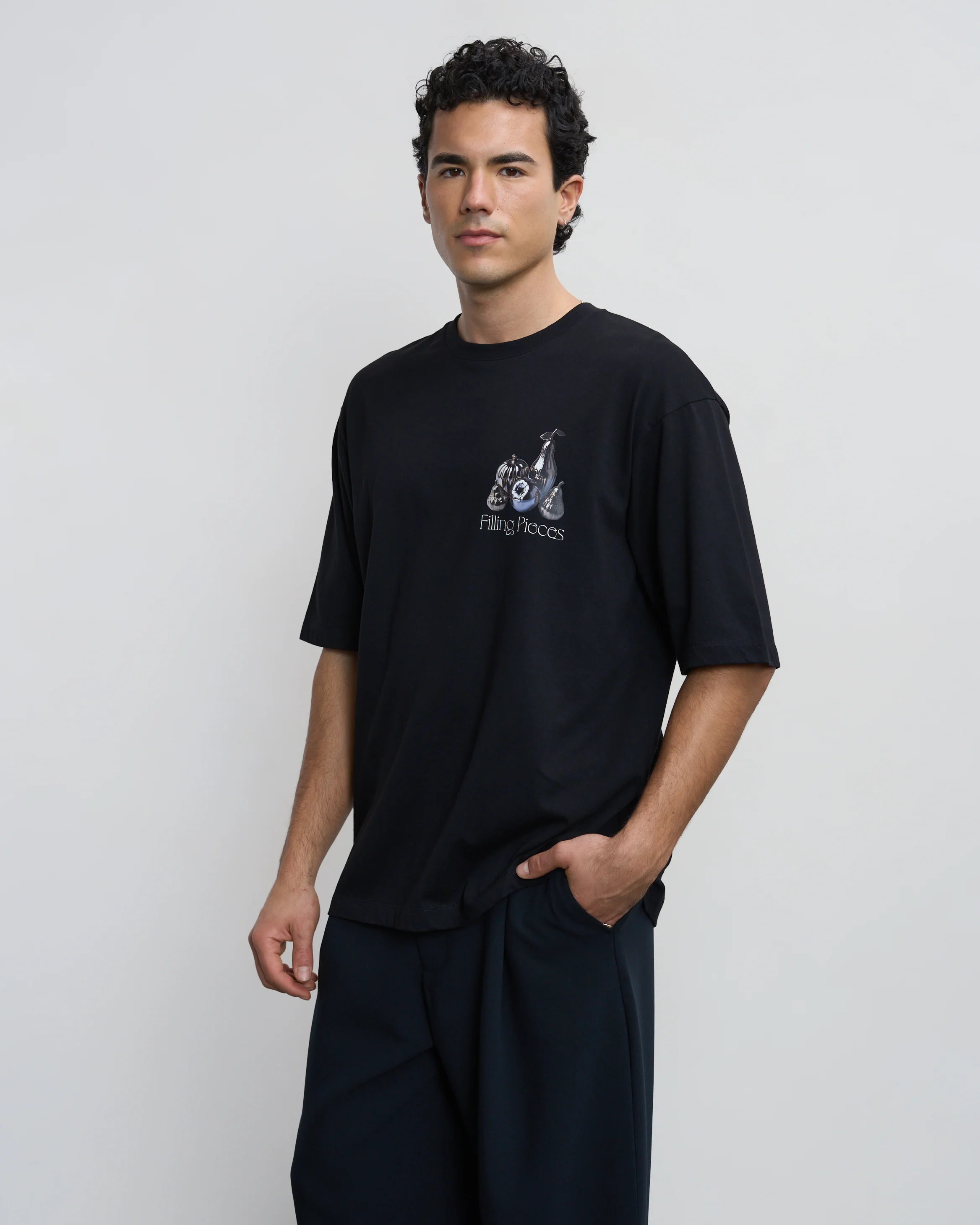 T-shirt Boxy Chrome Fruit Black - Image 5