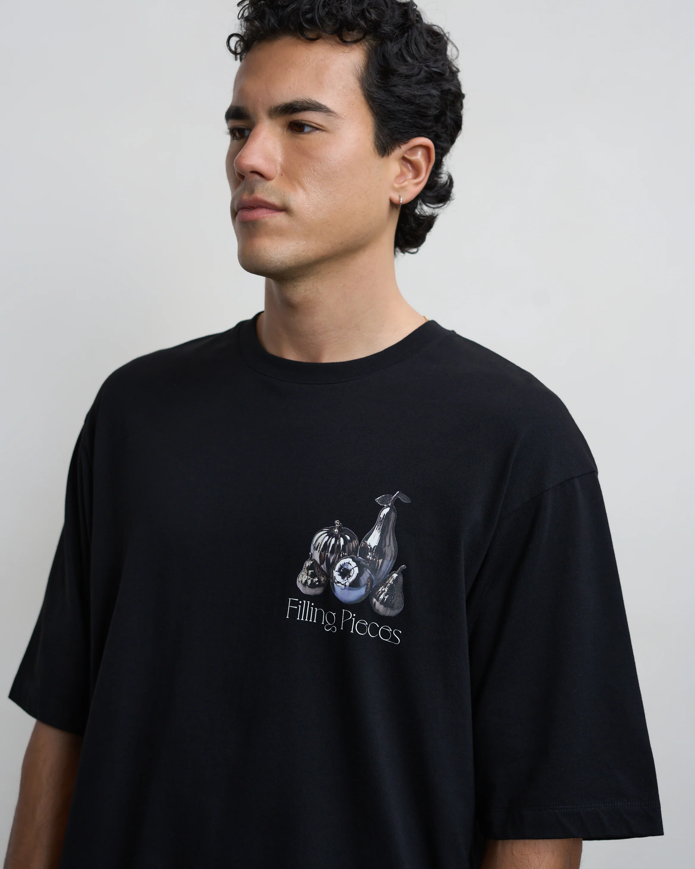 T-shirt Boxy Chrome Fruit Black - Image 6