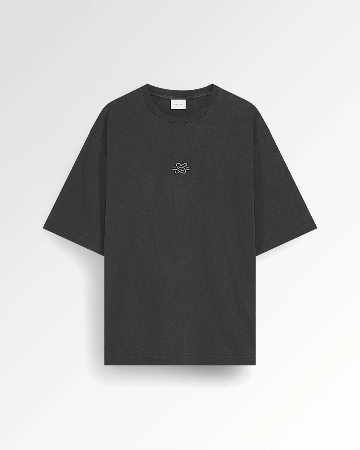 T-shirt Boxy Embroidered Vintage Black - Image 3