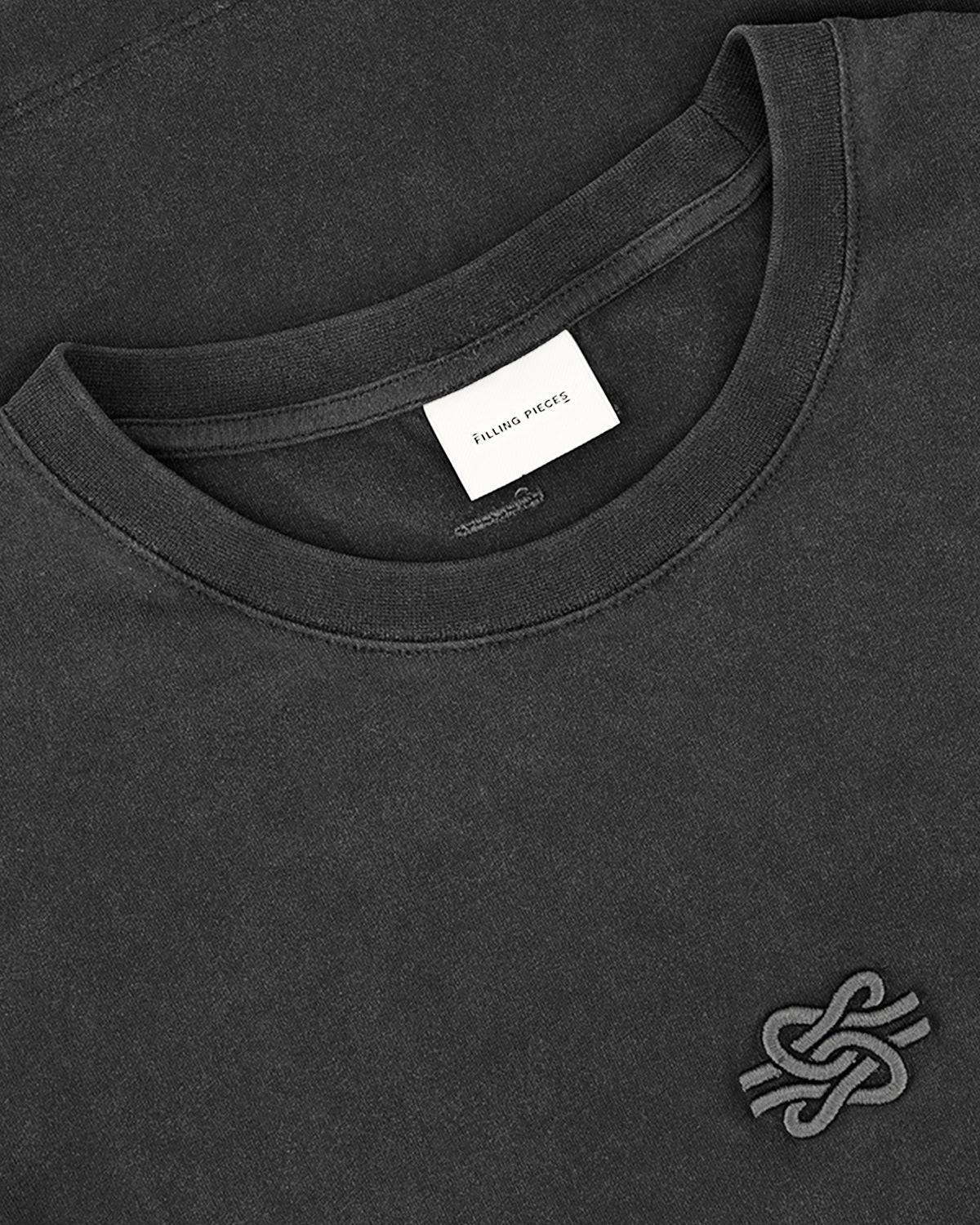 T-shirt Boxy Embroidered Vintage Black - Image 5