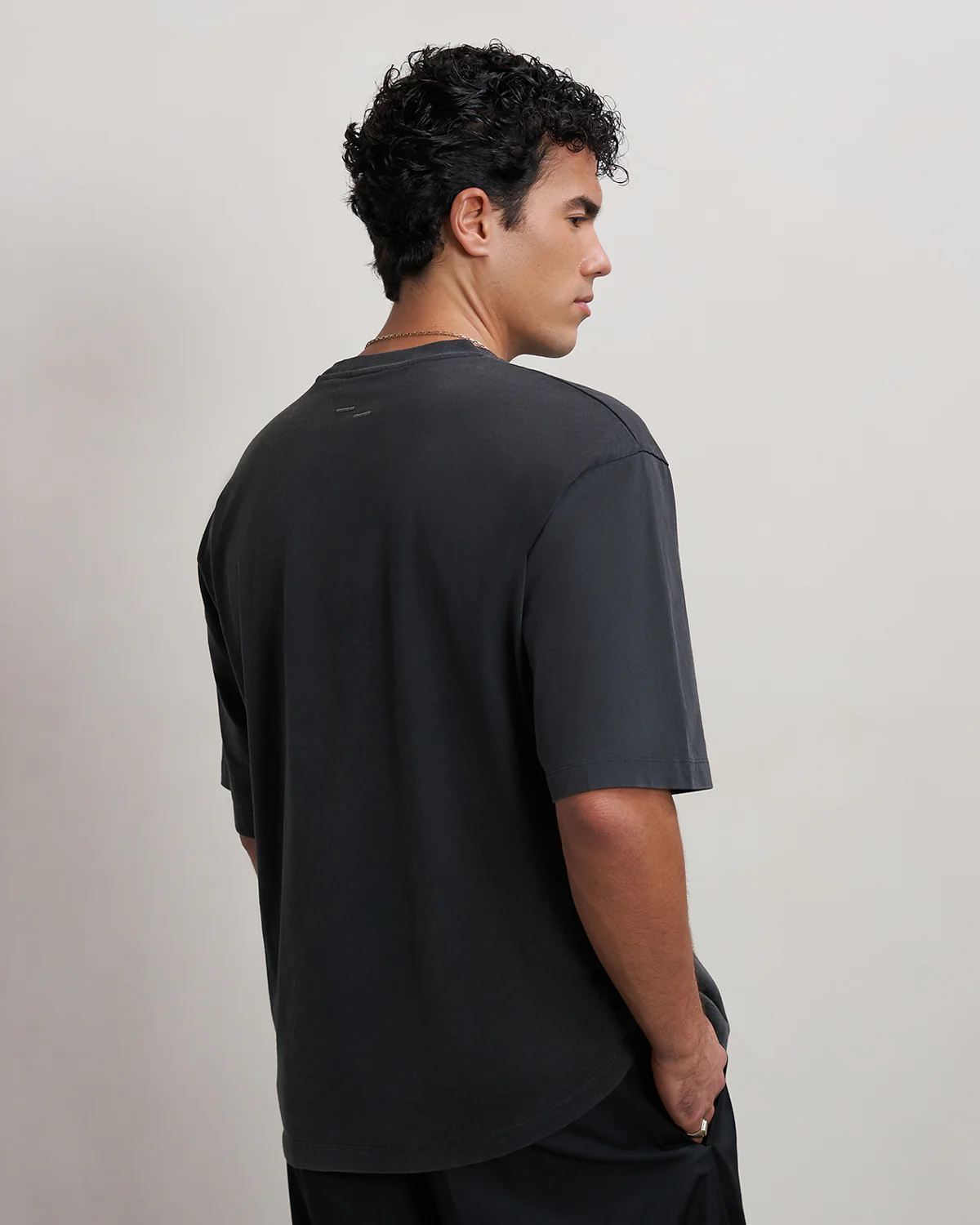 T-shirt Boxy Embroidered Vintage Black - Image 8