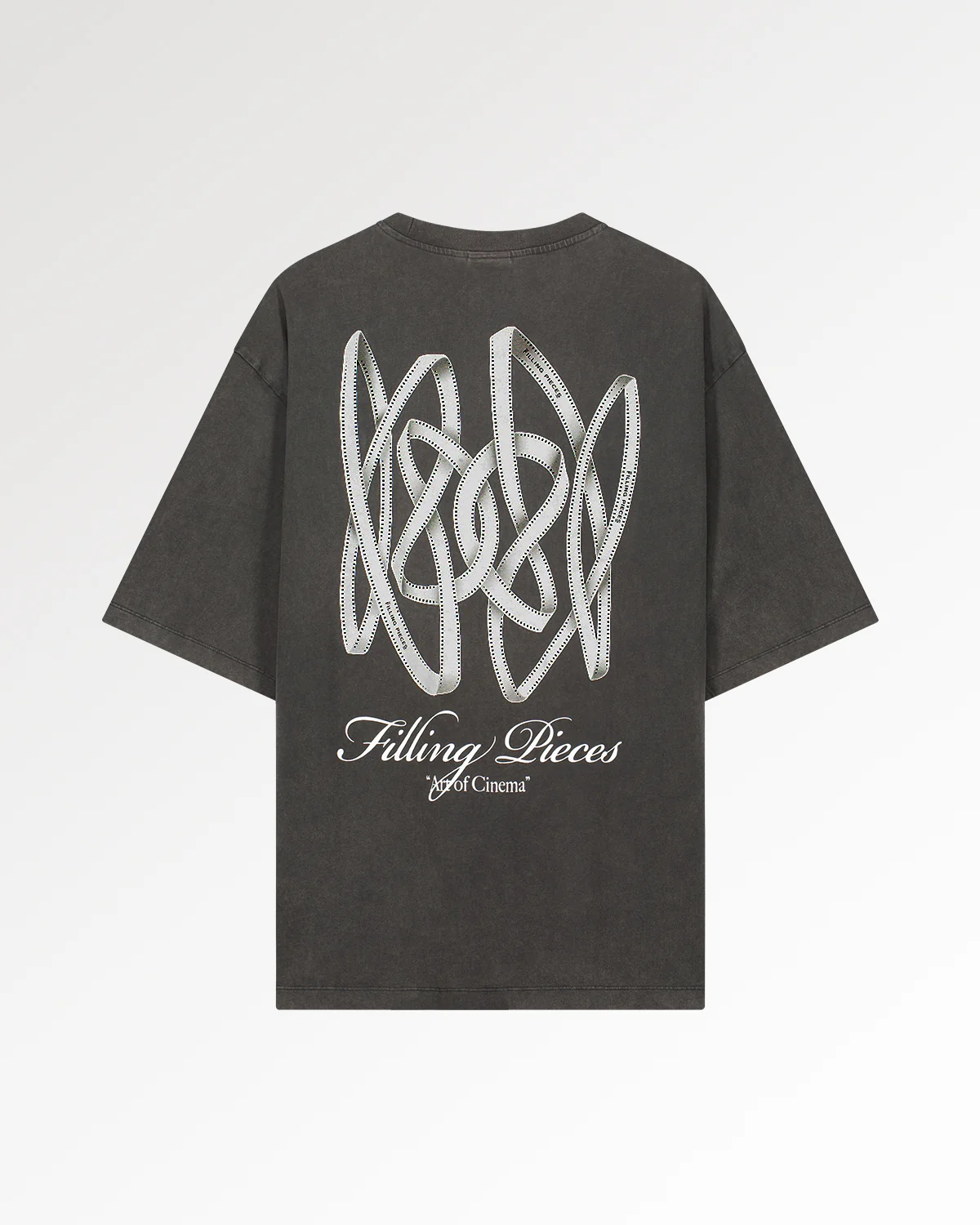 T-Shirt Boxy Film Strip Vintage Black