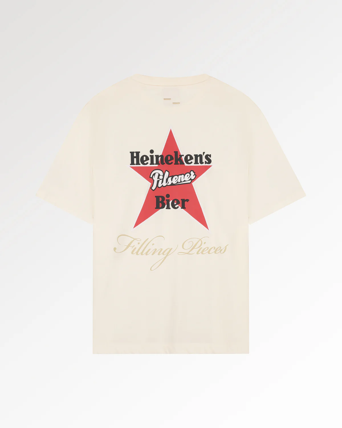 T-shirt Boxy Heineken Vintage Logo Antique White