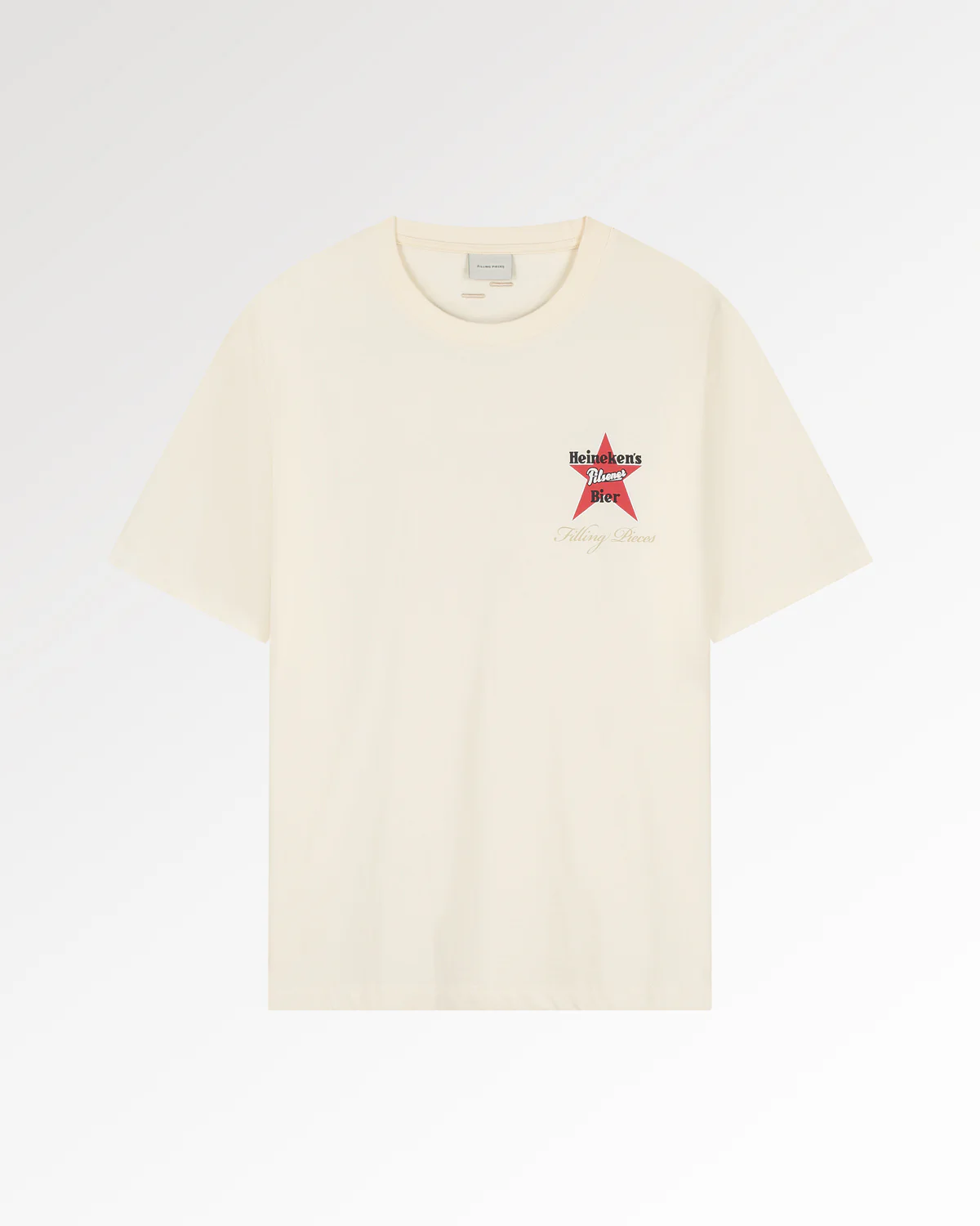T-shirt Boxy Heineken Vintage Logo Antique White - Image 2