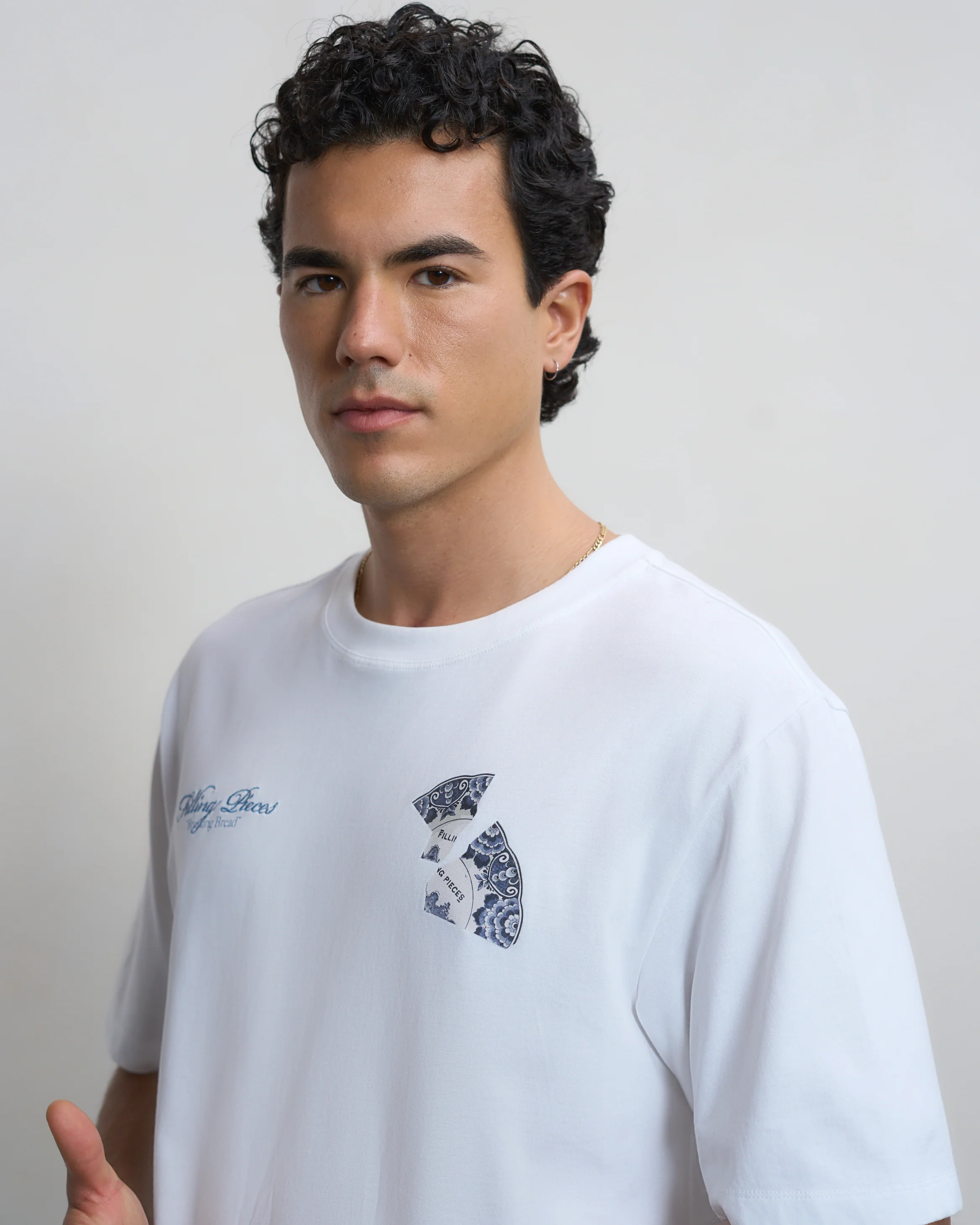 T-shirt Broken Plate White - Image 5