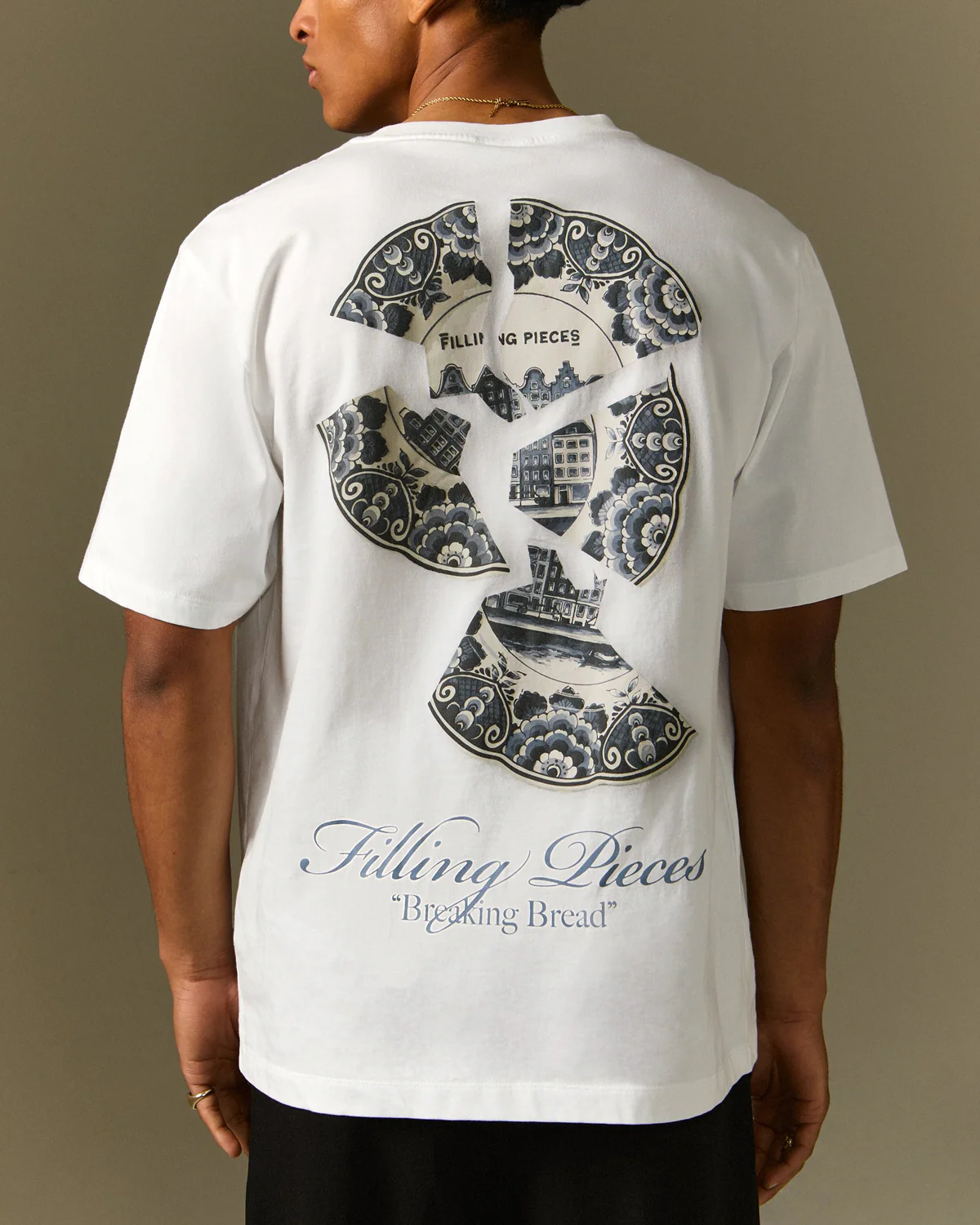 T-shirt Broken Plate White - Image 7