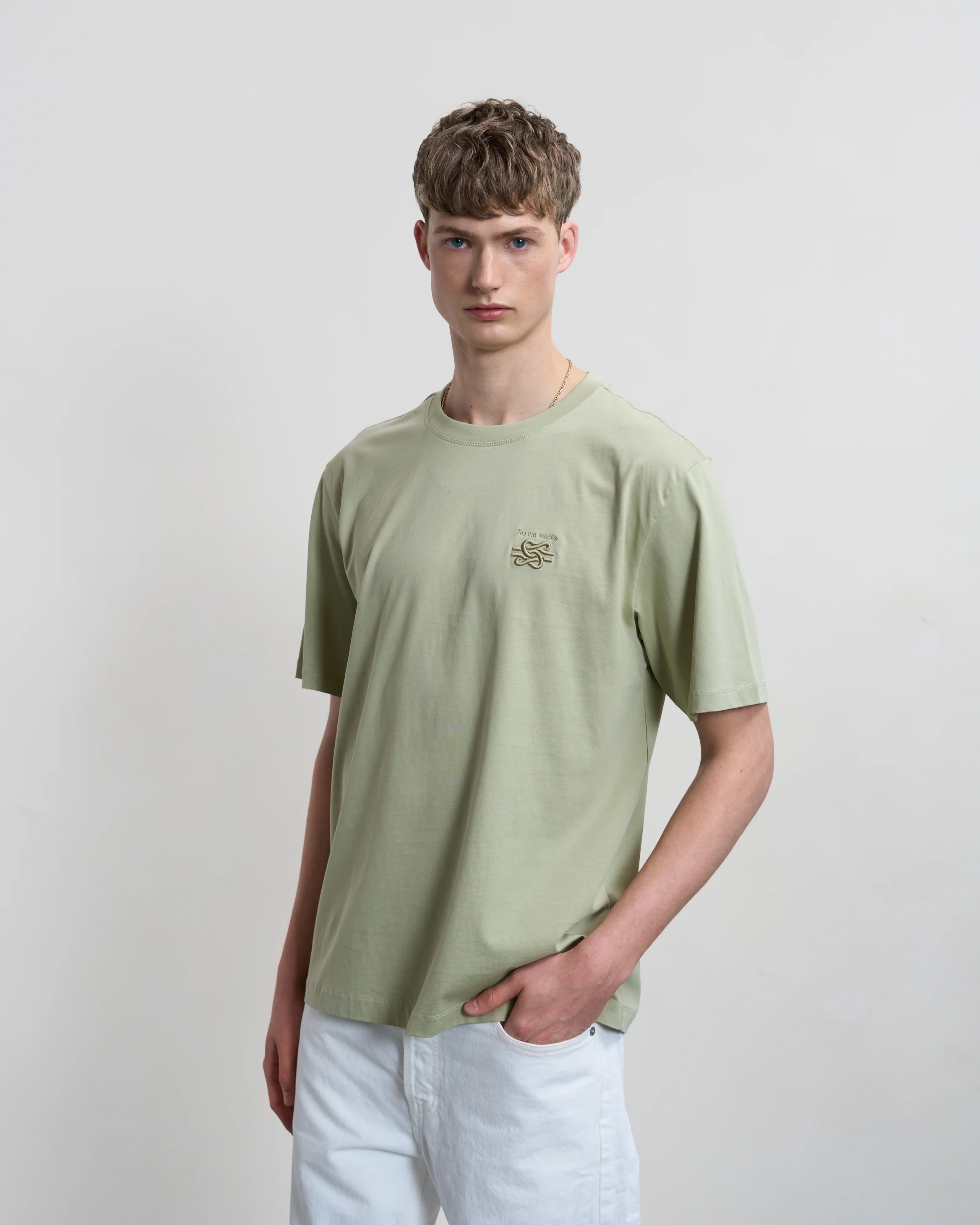 T-shirt Embroidered Knot Tea - Image 6
