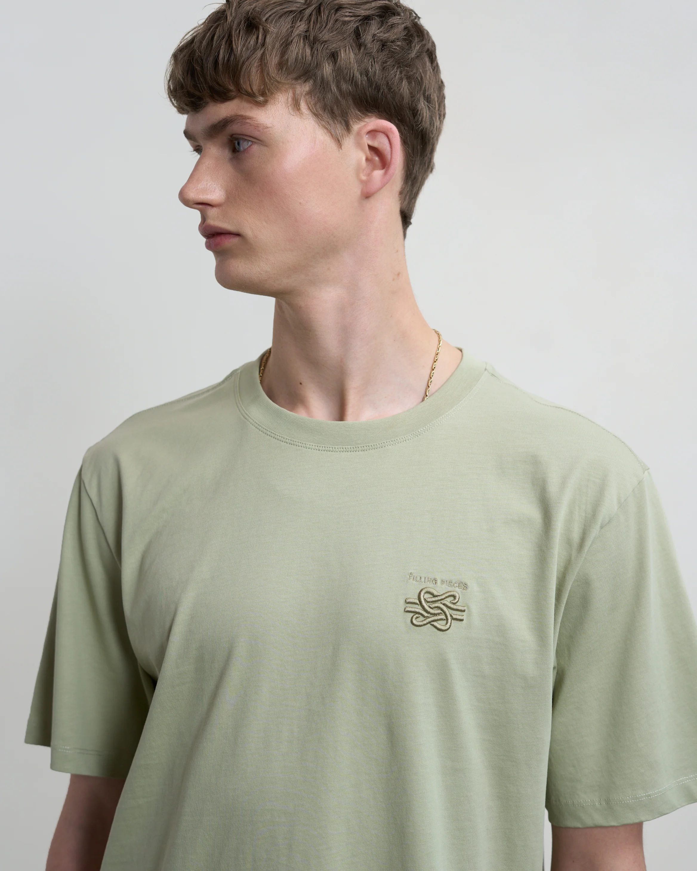 T-shirt Embroidered Knot Tea - Image 8
