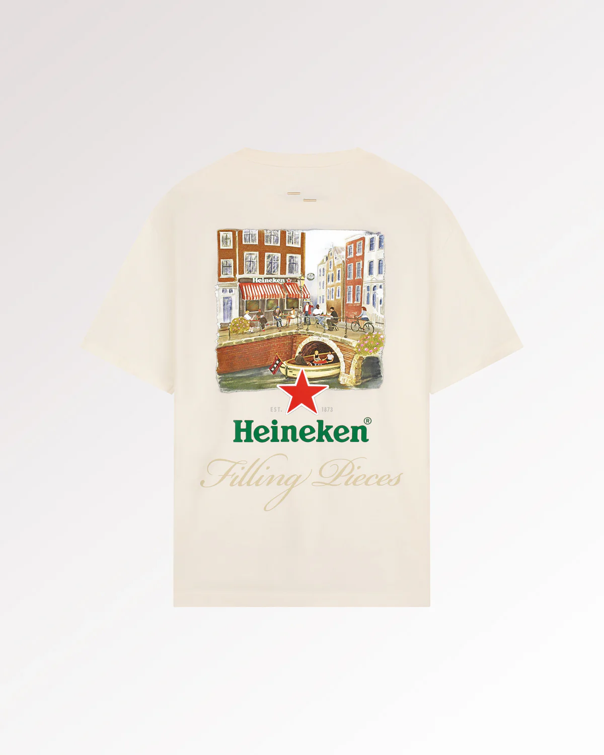 T-shirt Heineken Cafe Antique White