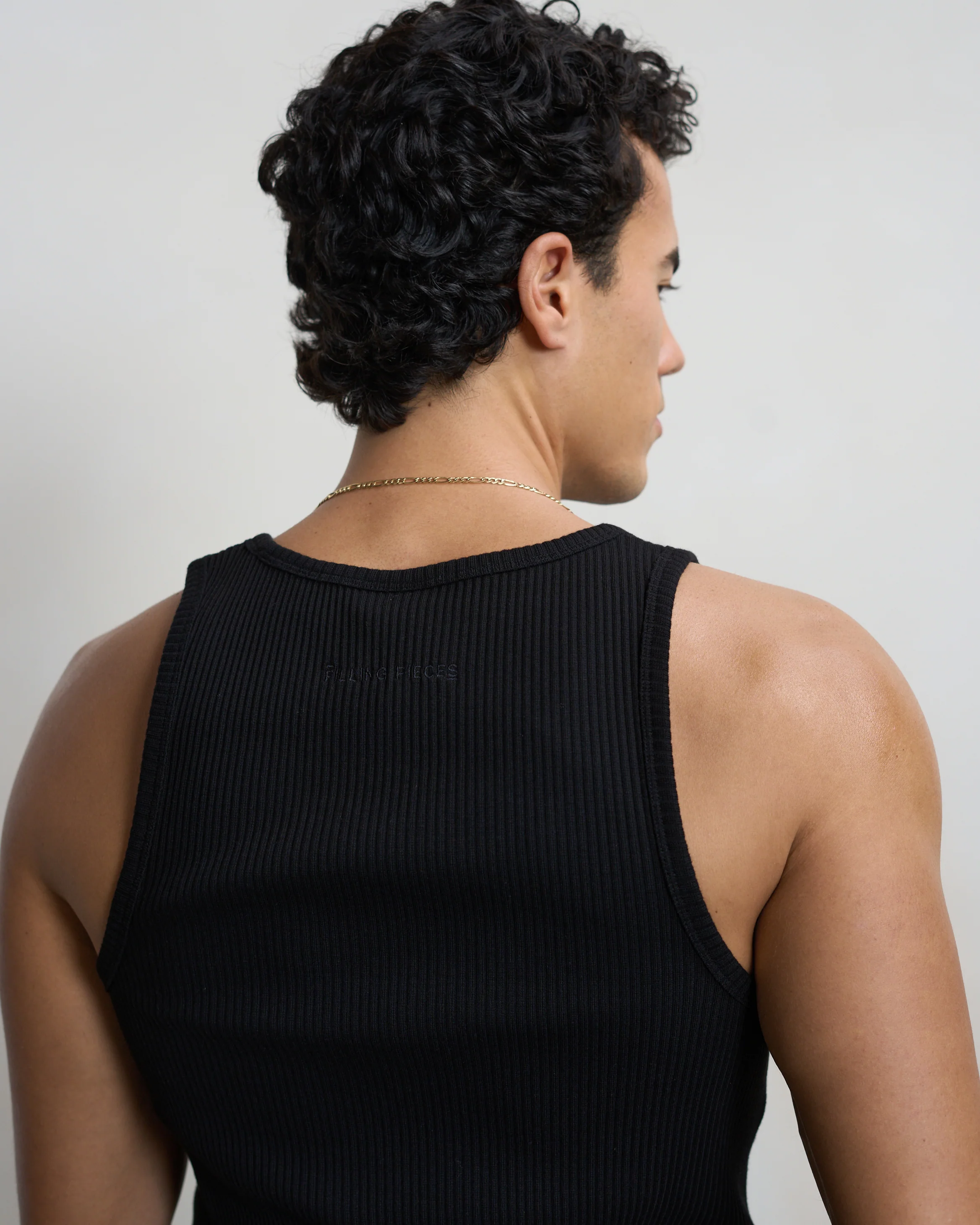Tank Top Ribbed Black - Image 7